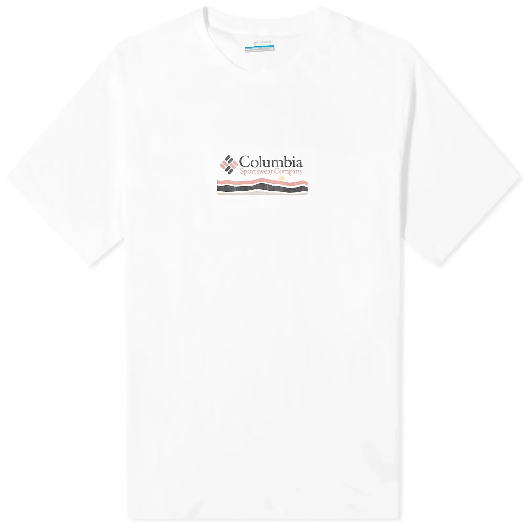 Columbia Explorers Canyon Mountain Back Print T-Shirt In White
