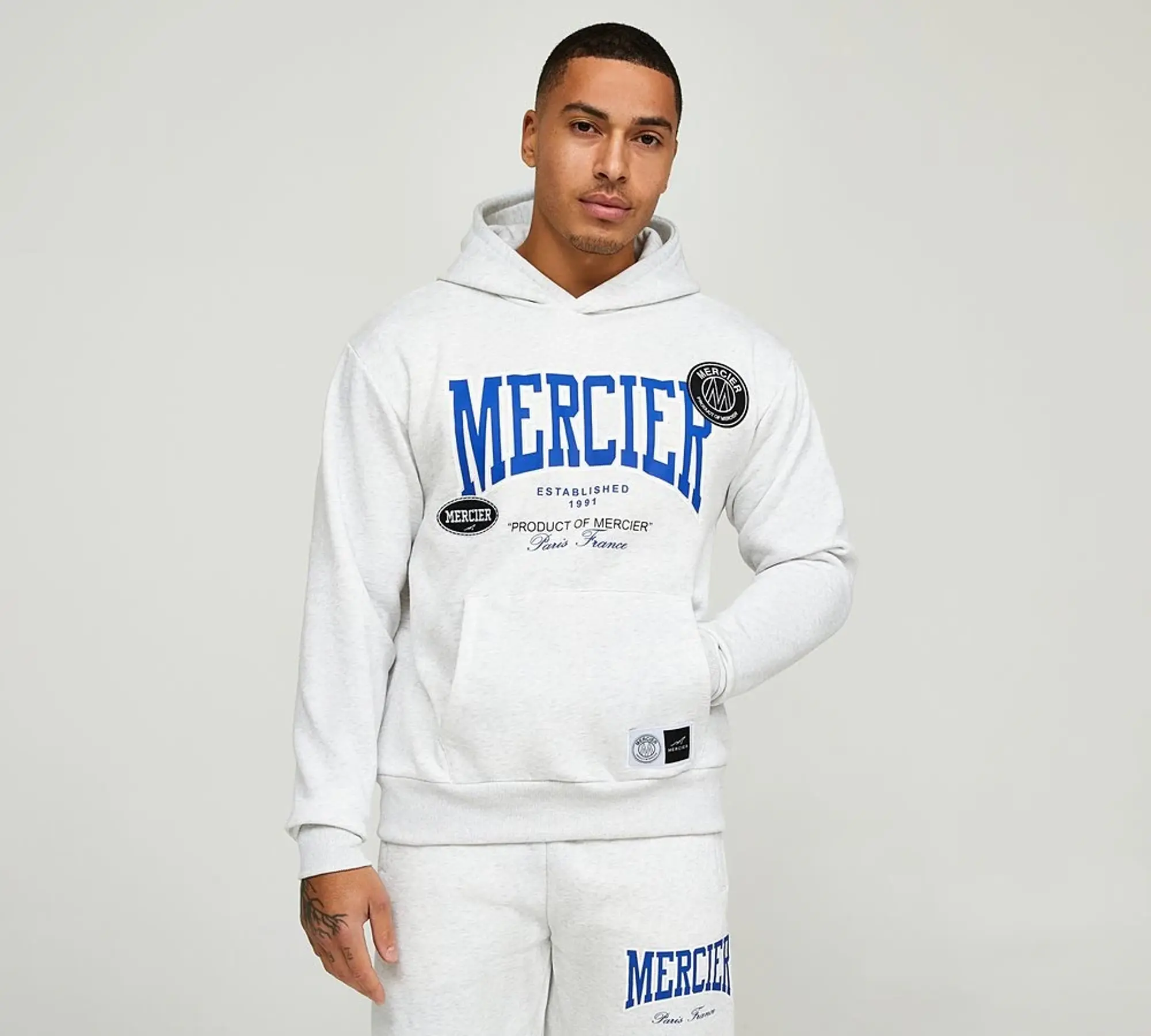 Mercier Kansas Relaxed Overhead Hoodie - White - Size XL - White