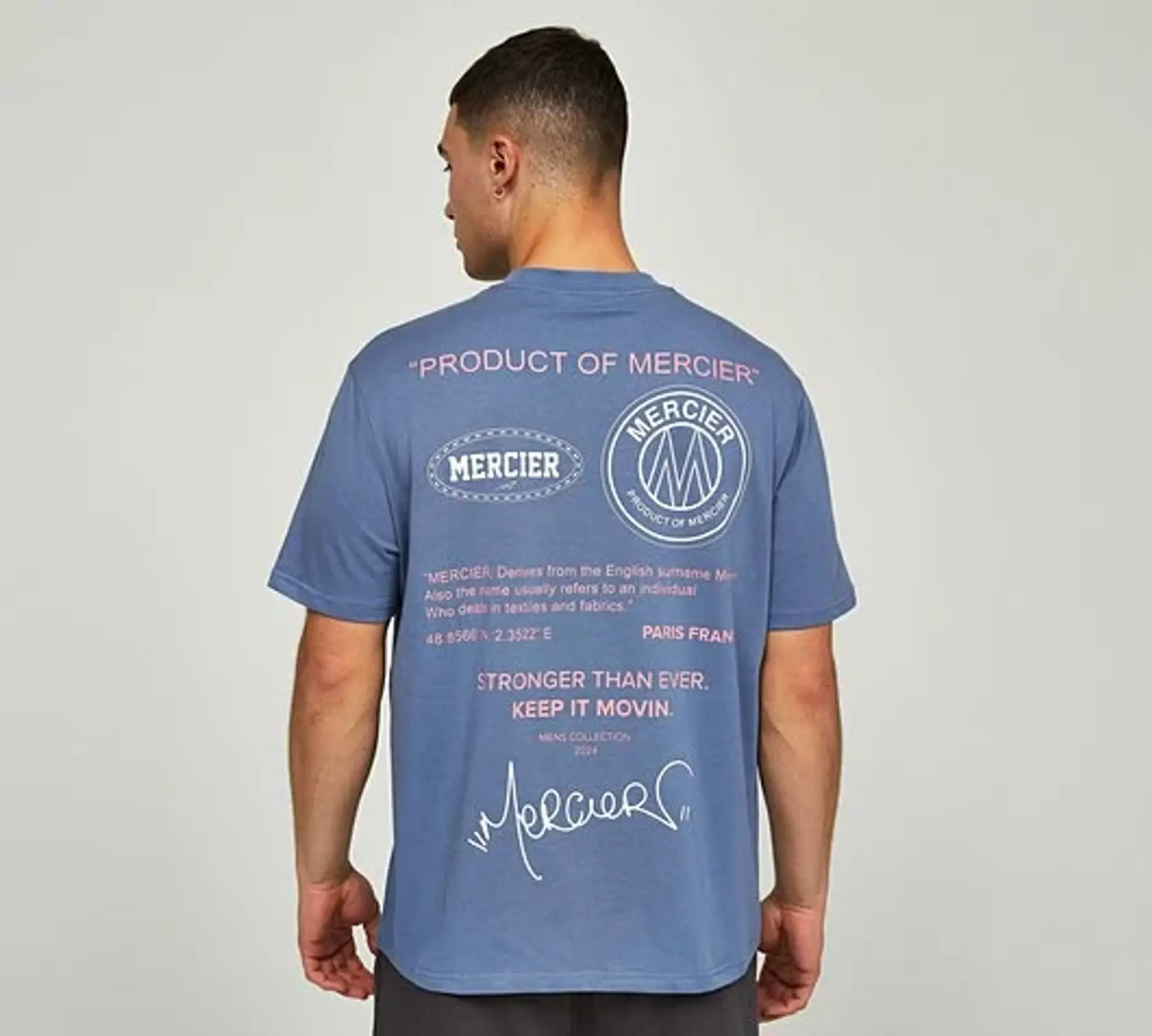 Mercier Caruso T-Shirt - Blue - Size M - Blue