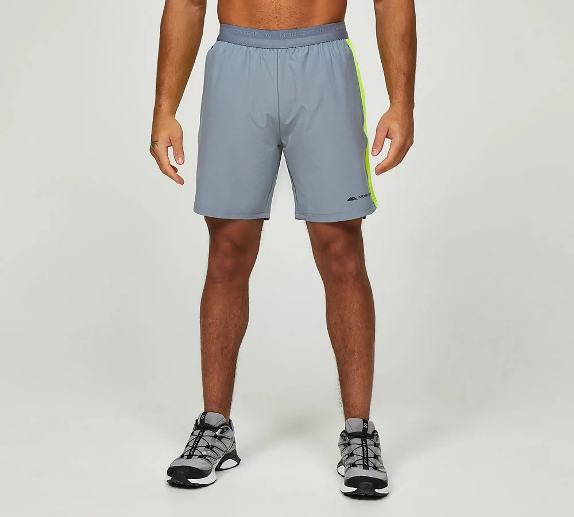 Monterrain Lyder 2.0 Running Short - Grey - Size S - Grey