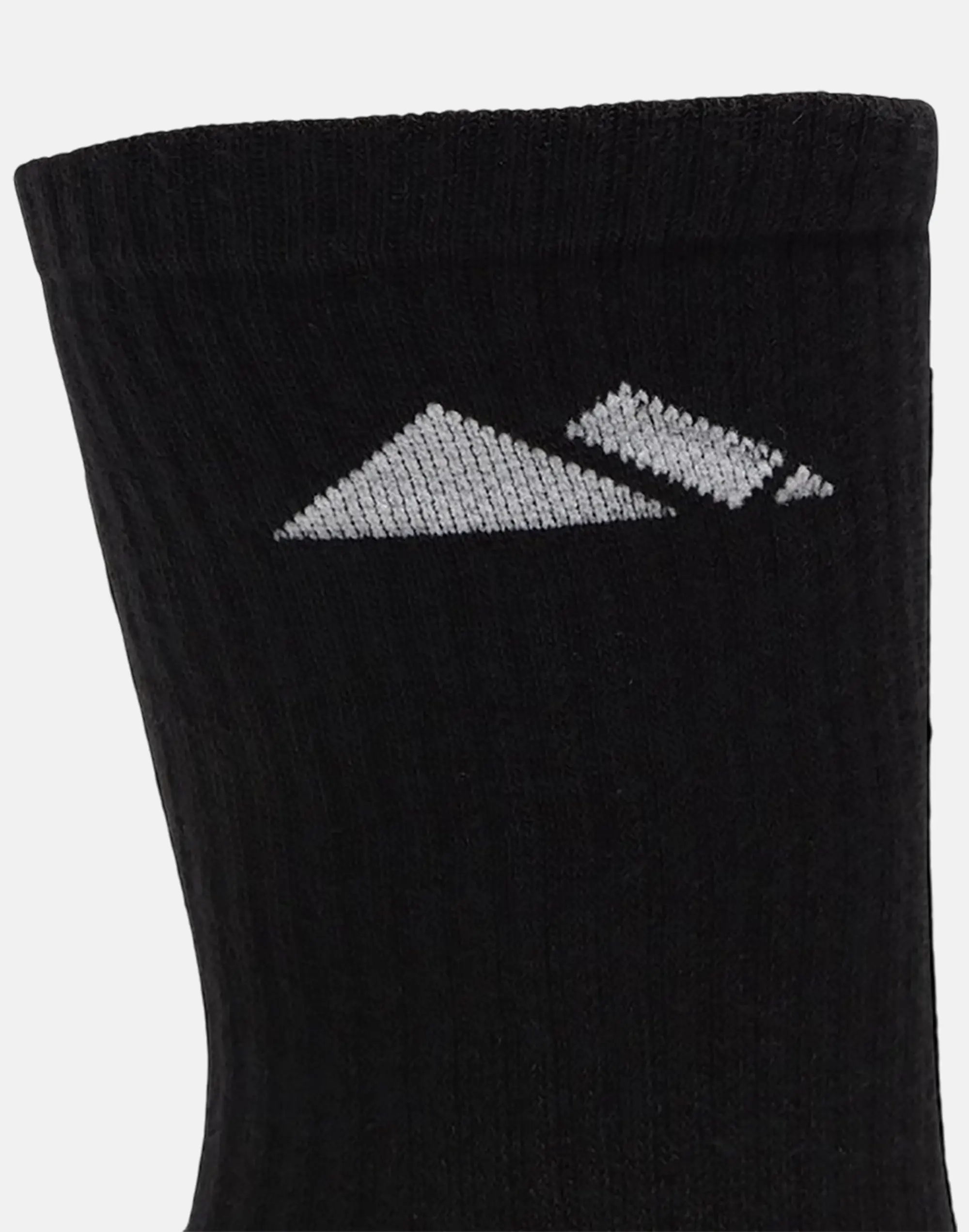 Monterrain Form Core Cushioned 3 Pack Sock - Black - Size 8-11 - Black