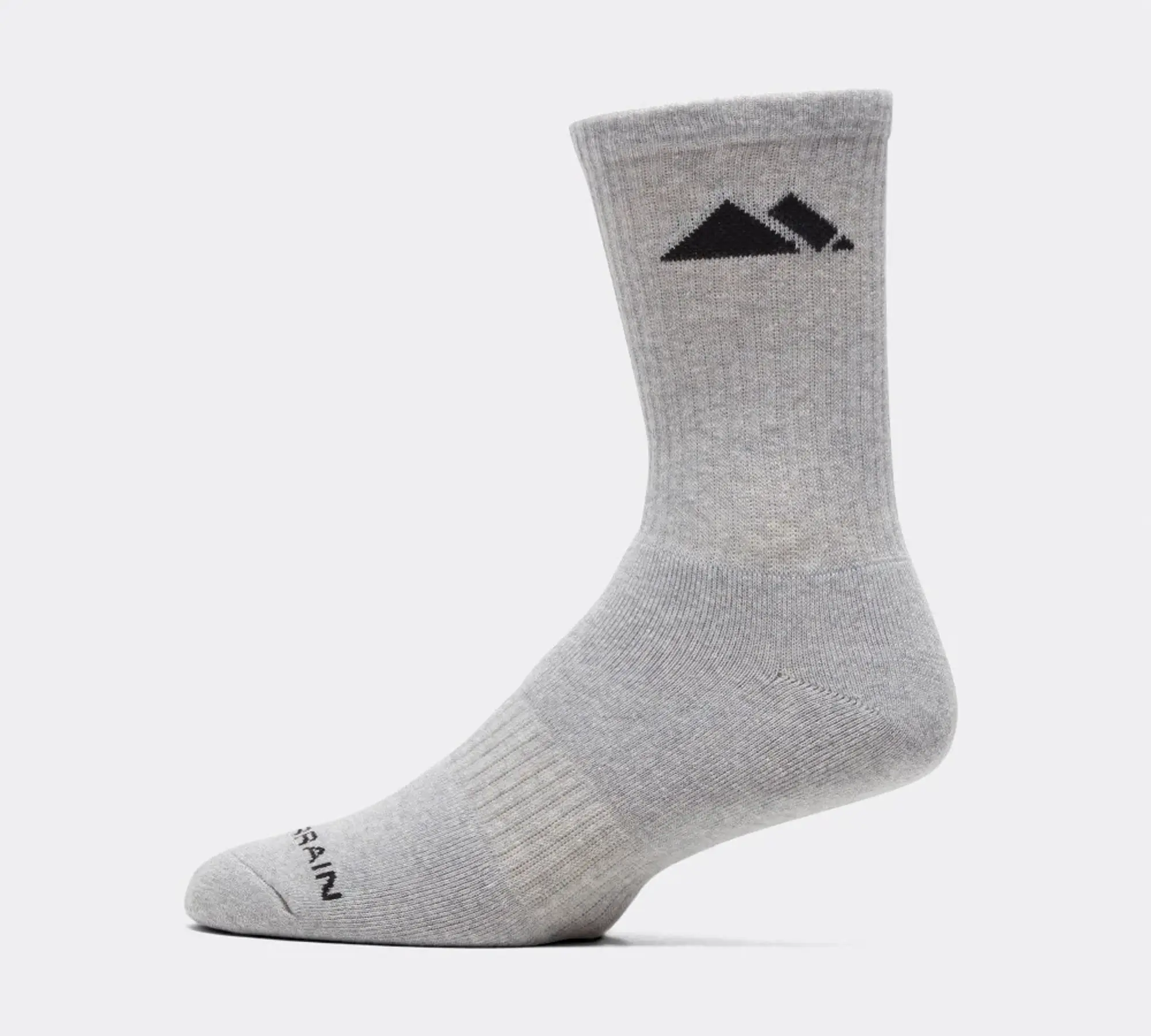 Monterrain Form Core Cushioned 3 Pack Sock - Grey - Size 2-5 - Grey