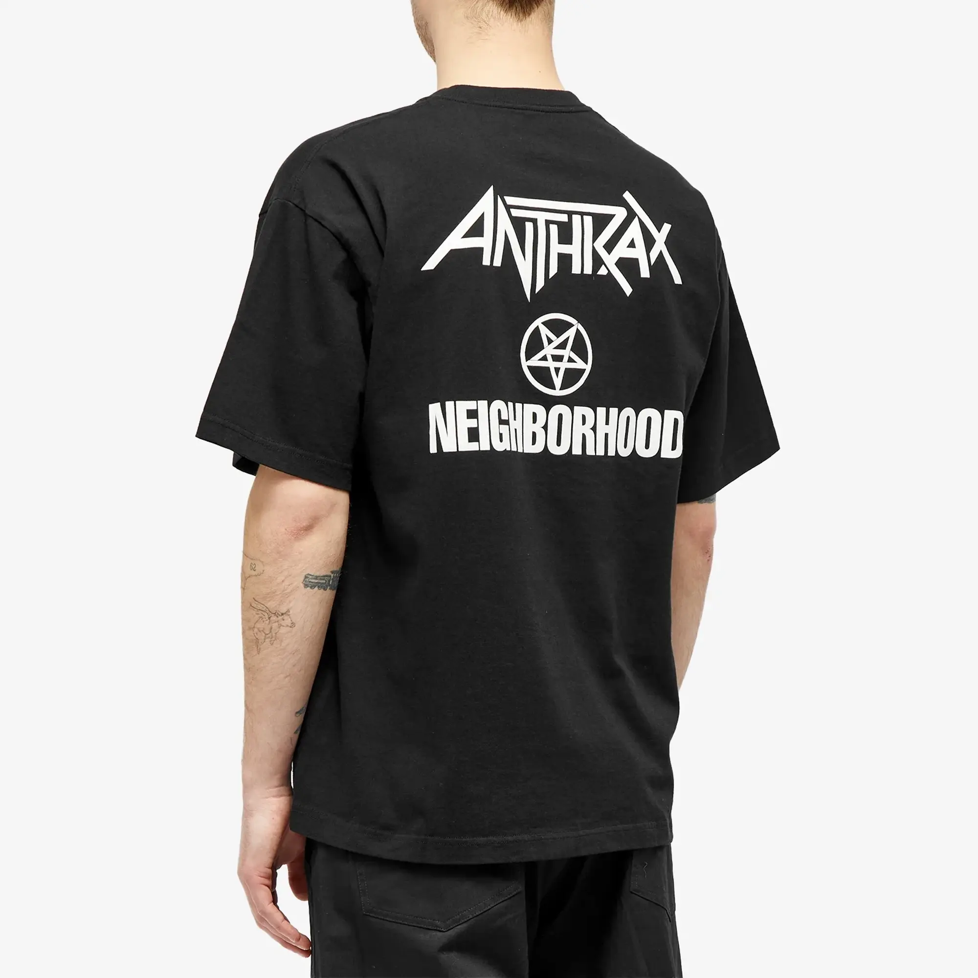 Neighborhood Men's Anthrax Judge Death T-Shirt Black