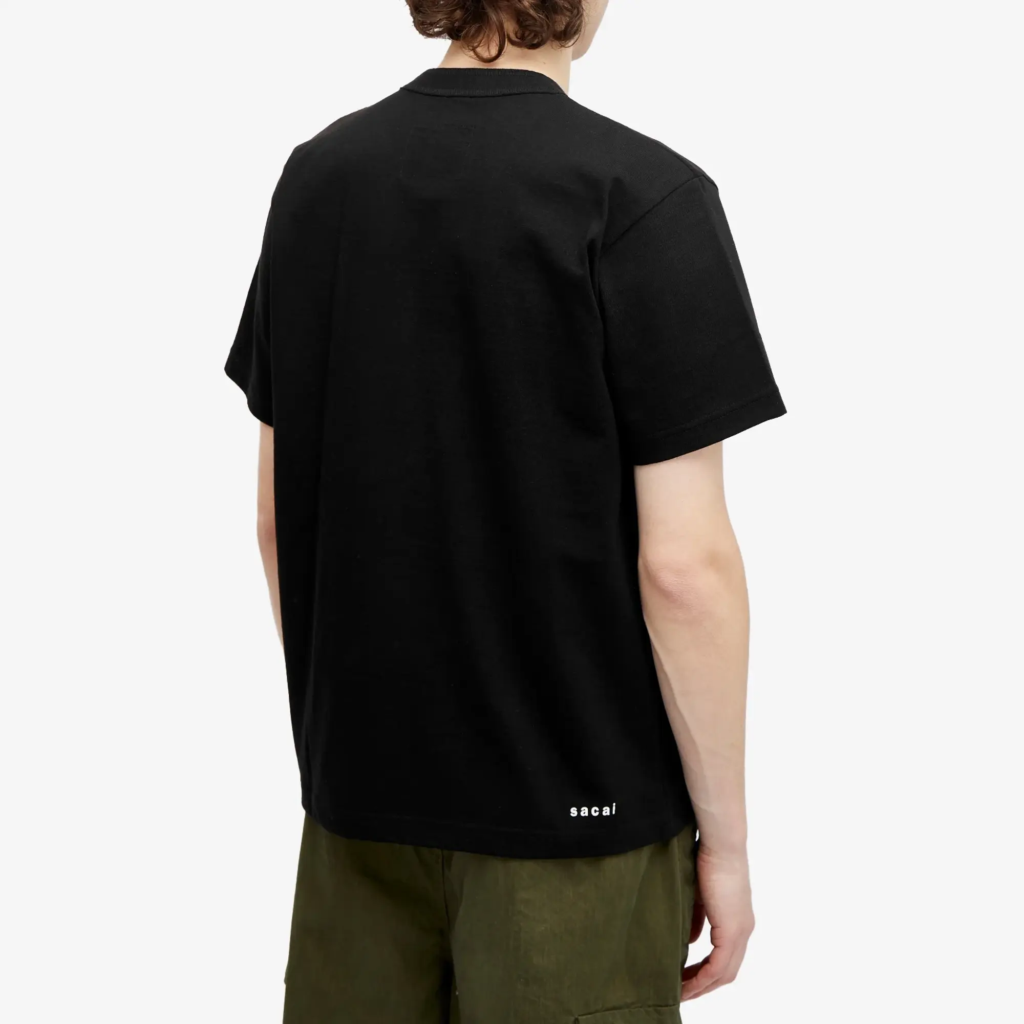 Sacai Men's Know Future T-Shirt Black