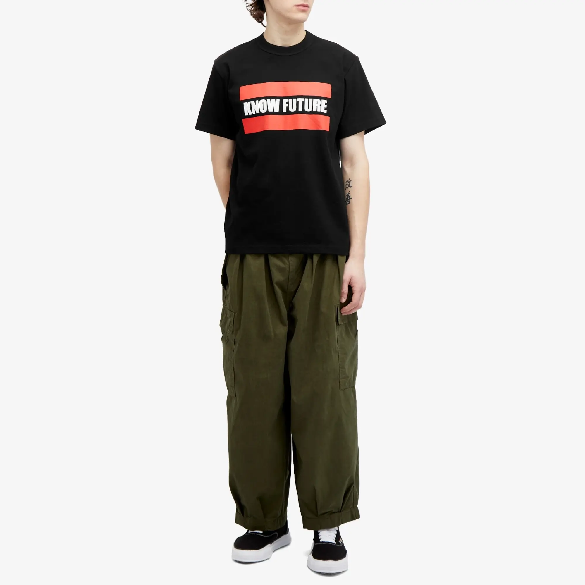 Sacai Men's Know Future T-Shirt Black