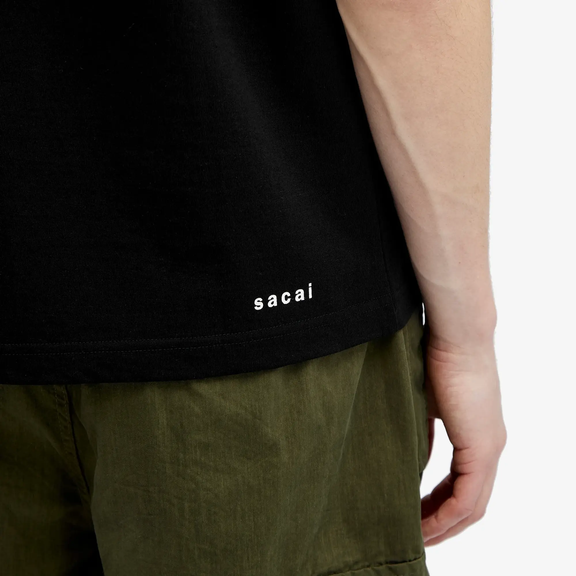 Sacai Men's Know Future T-Shirt Black