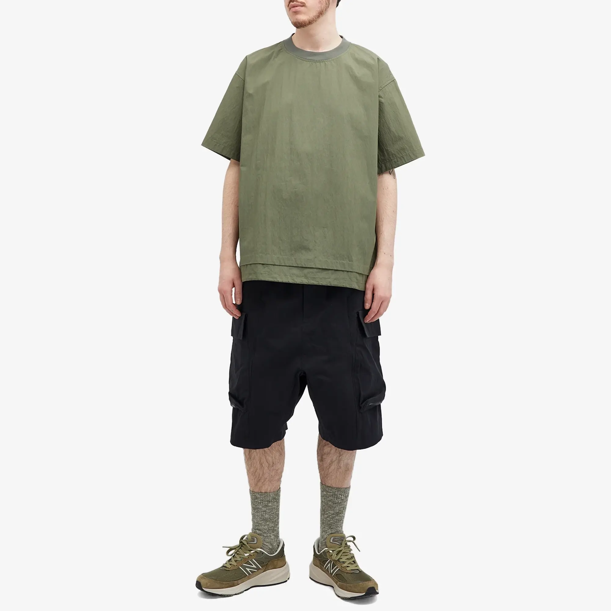 Quick Poliquant Men's Deformed Ventilation Pullover Medium Olive
