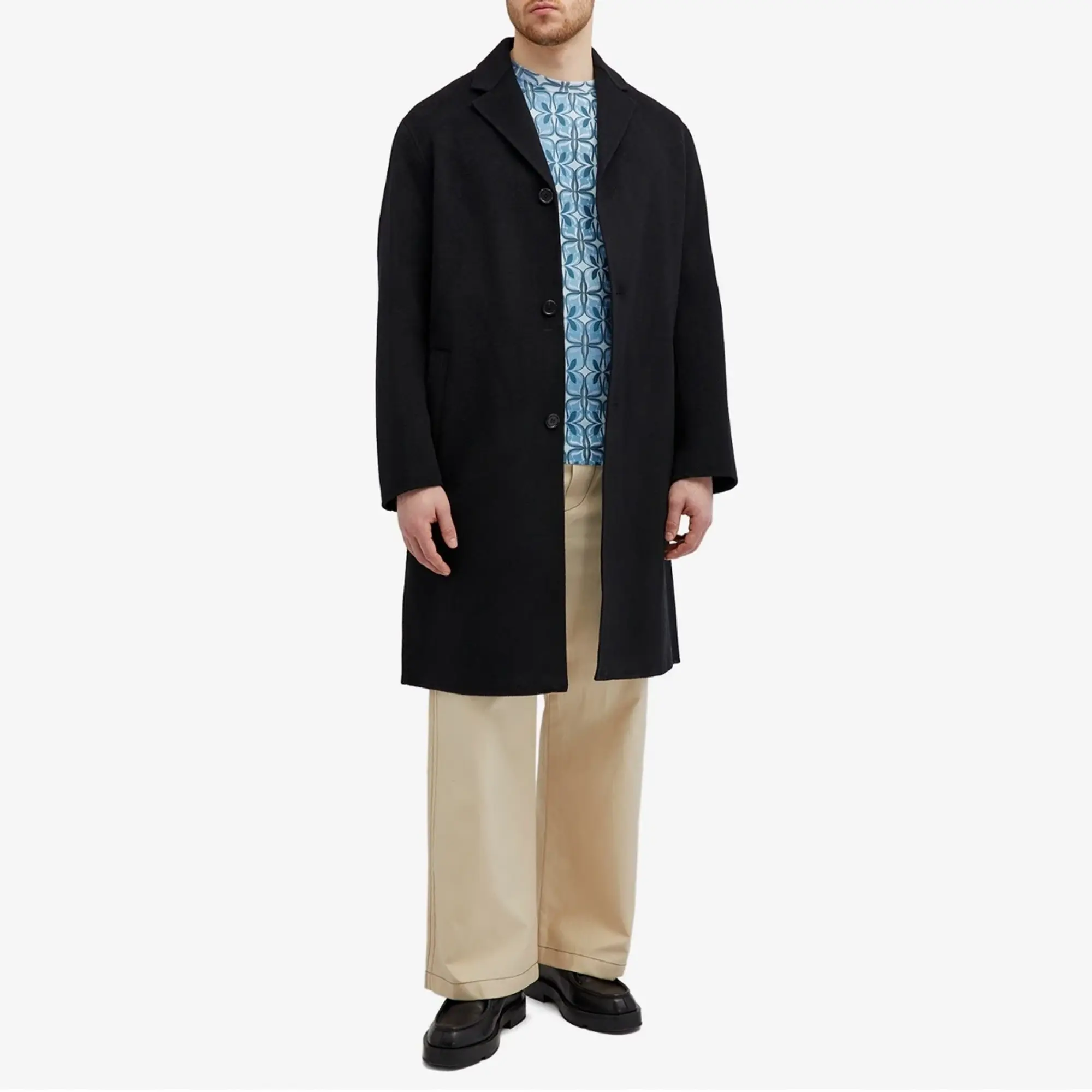 Dries Van Noten Men's Hertz Print T-Shirt Blue