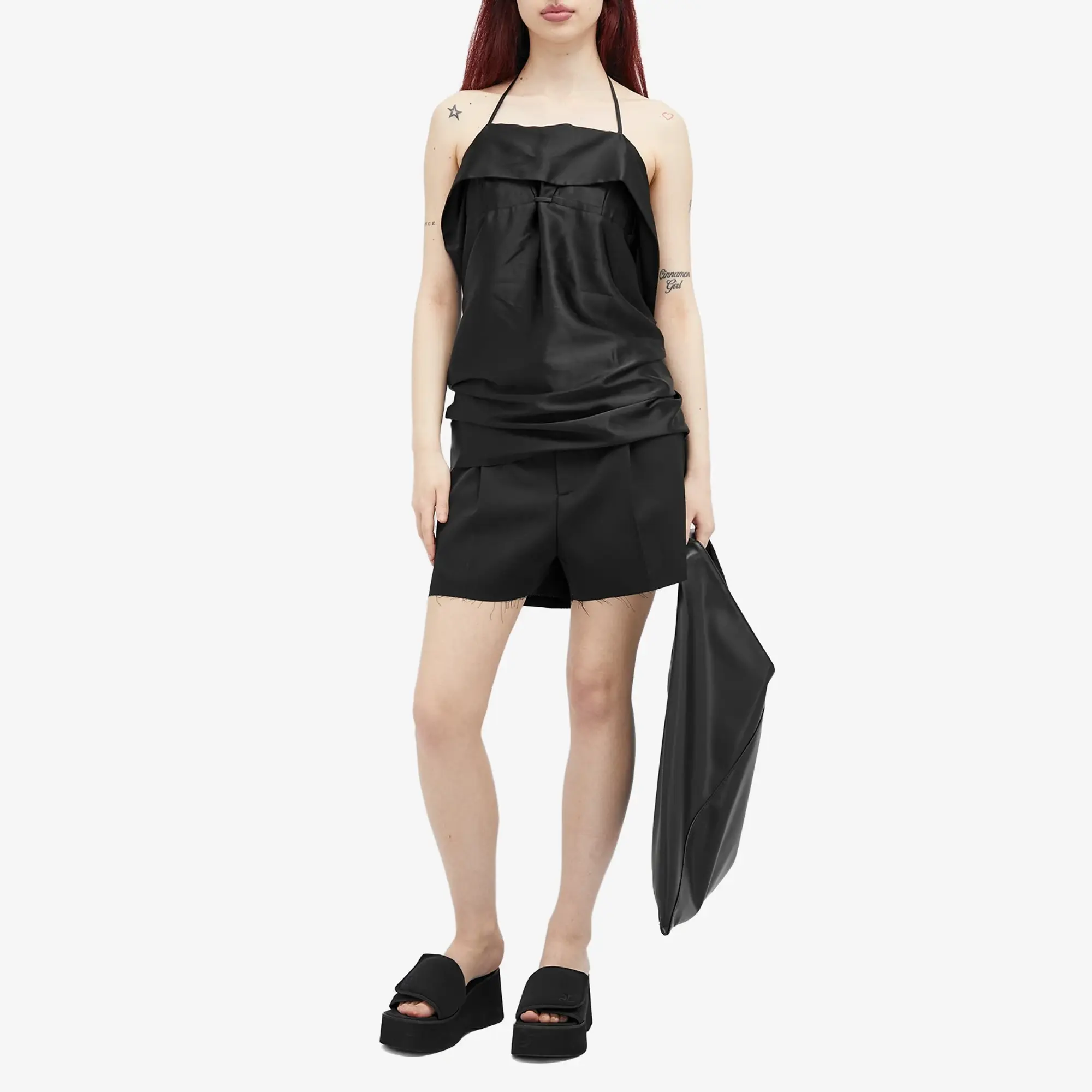 Botter Women's Pleat Tailored Shorts Black