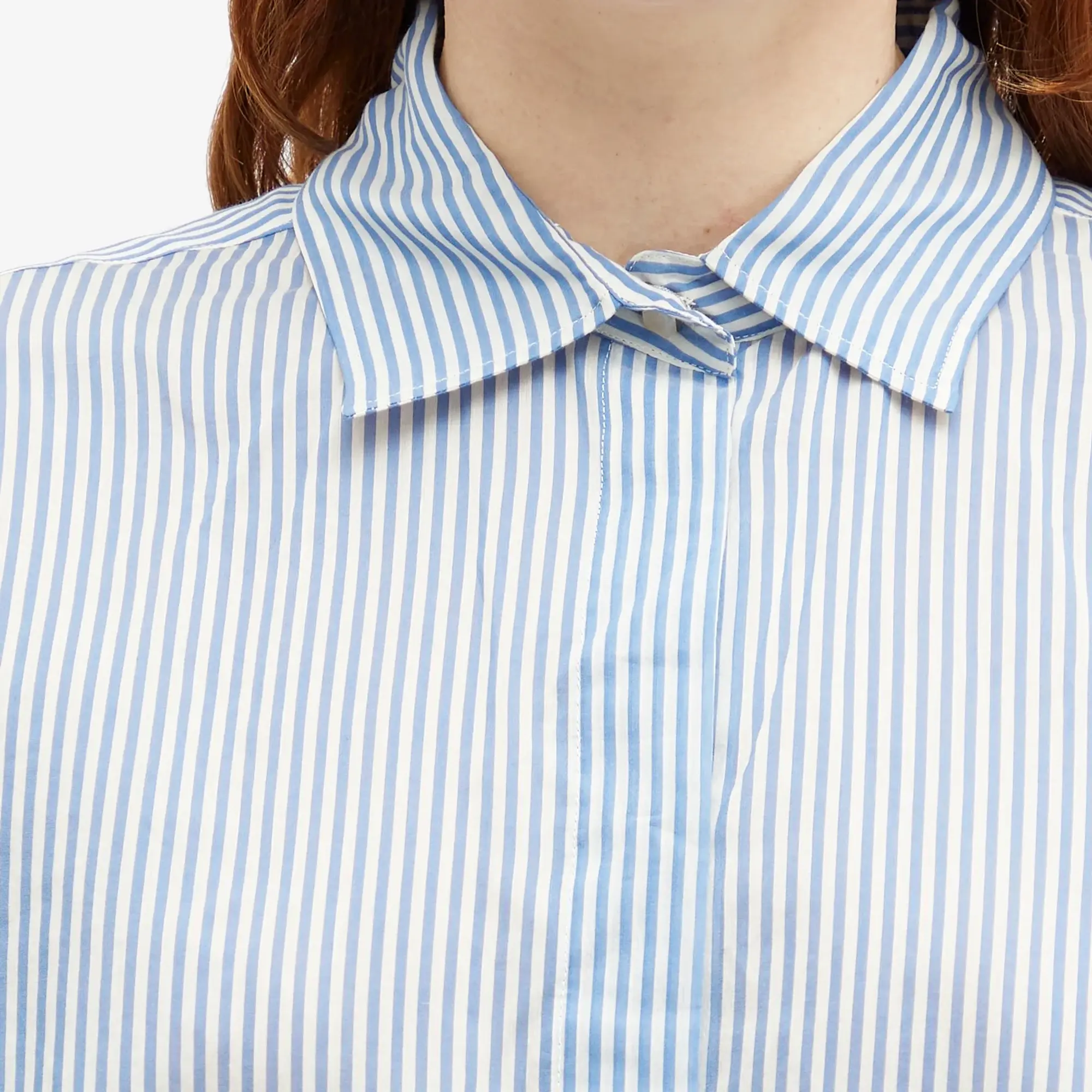 Max Mara Women's Vertigo Striped Shirt Avio