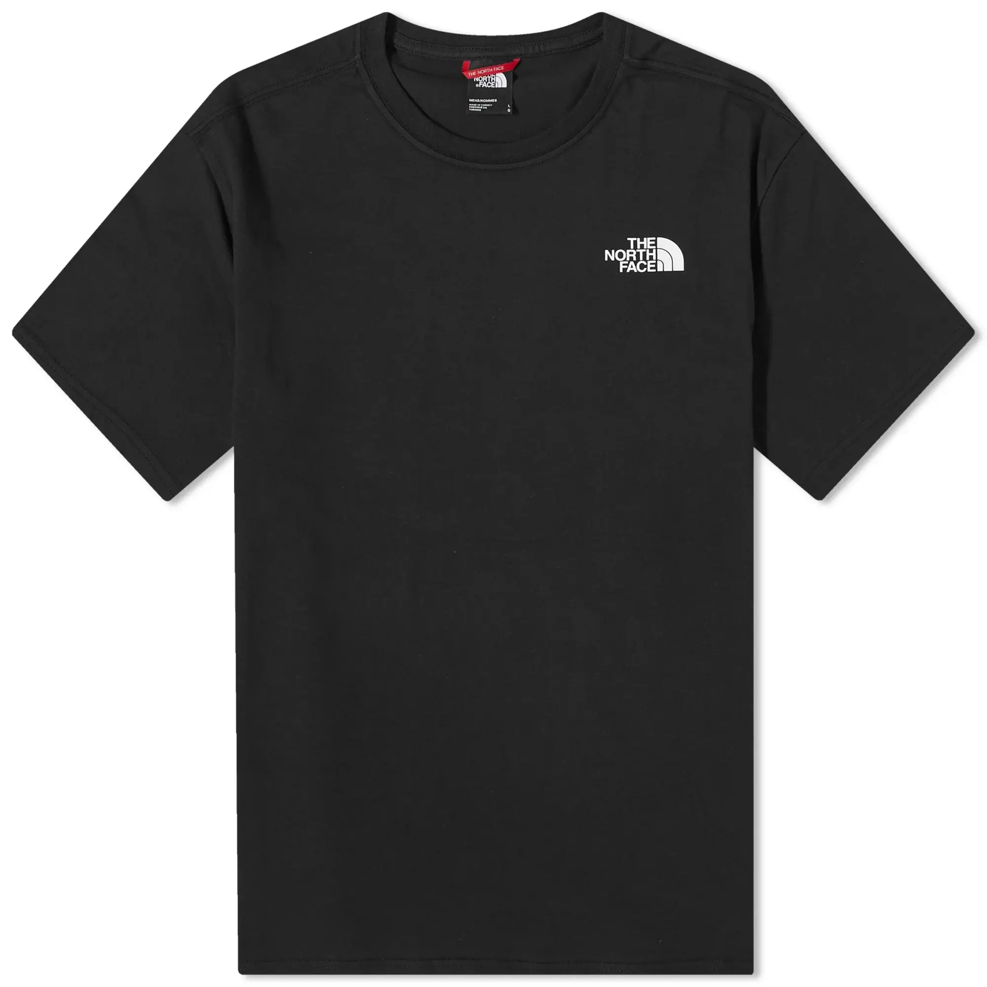 The North Face Mountain Outline Back Print T-Shirt In Black