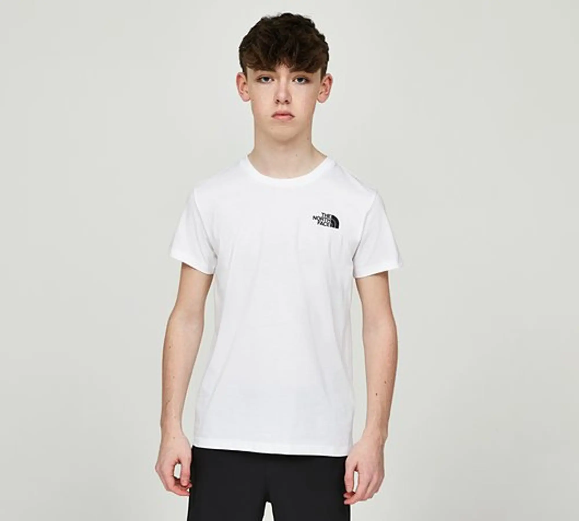 The North Face Junior Teen Short Sleeved Simple Dome T-Shirt - White - Size L/B - White