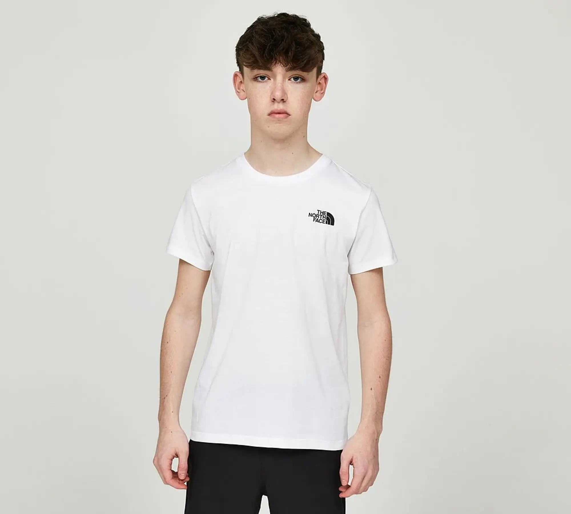 The North Face Junior Teen Short Sleeved Simple Dome T-Shirt - White - Size L/B - White