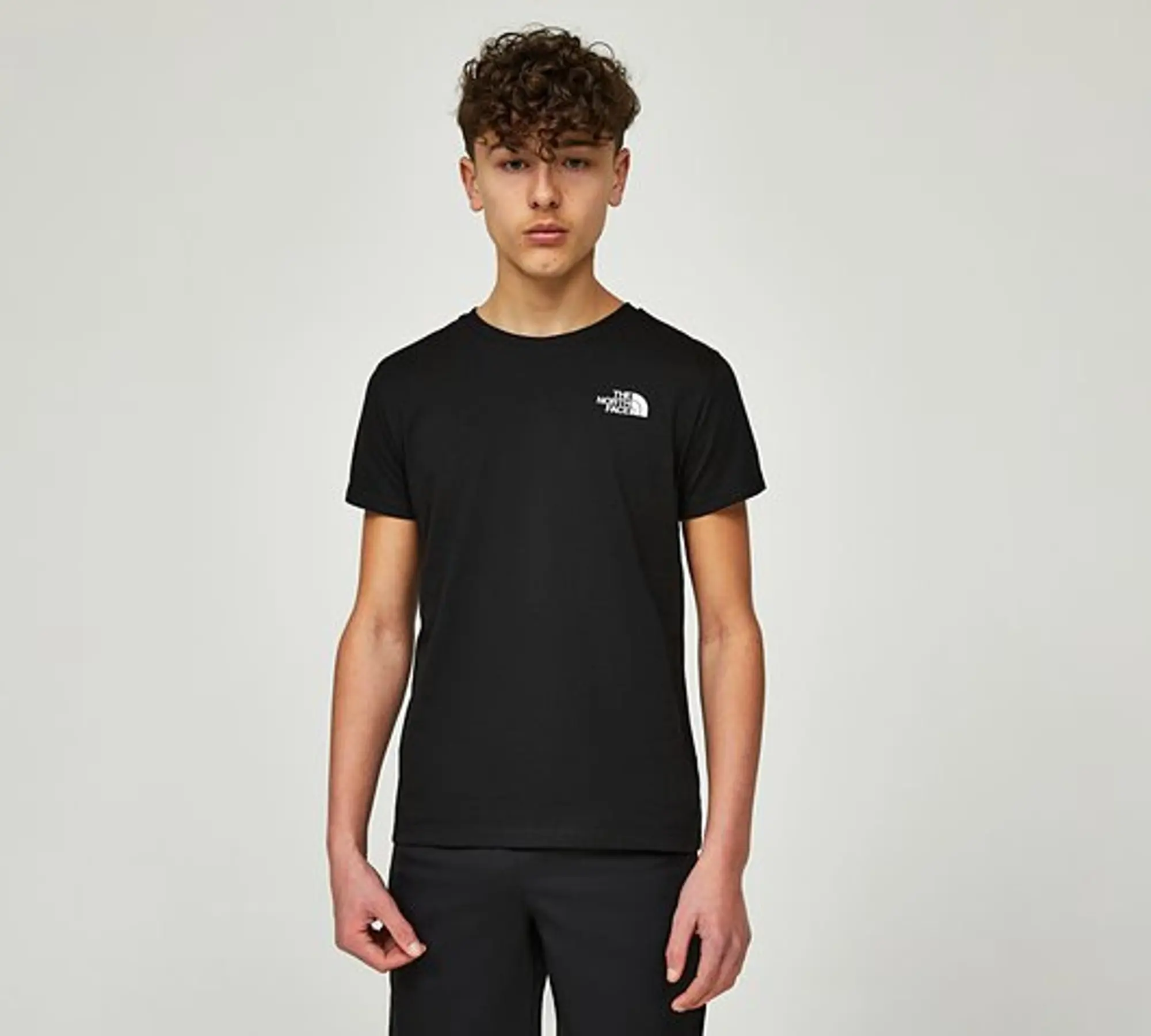 The North Face Junior Teen Short Sleeved Simple Dome T-Shirt - Black - Size M/B - Black