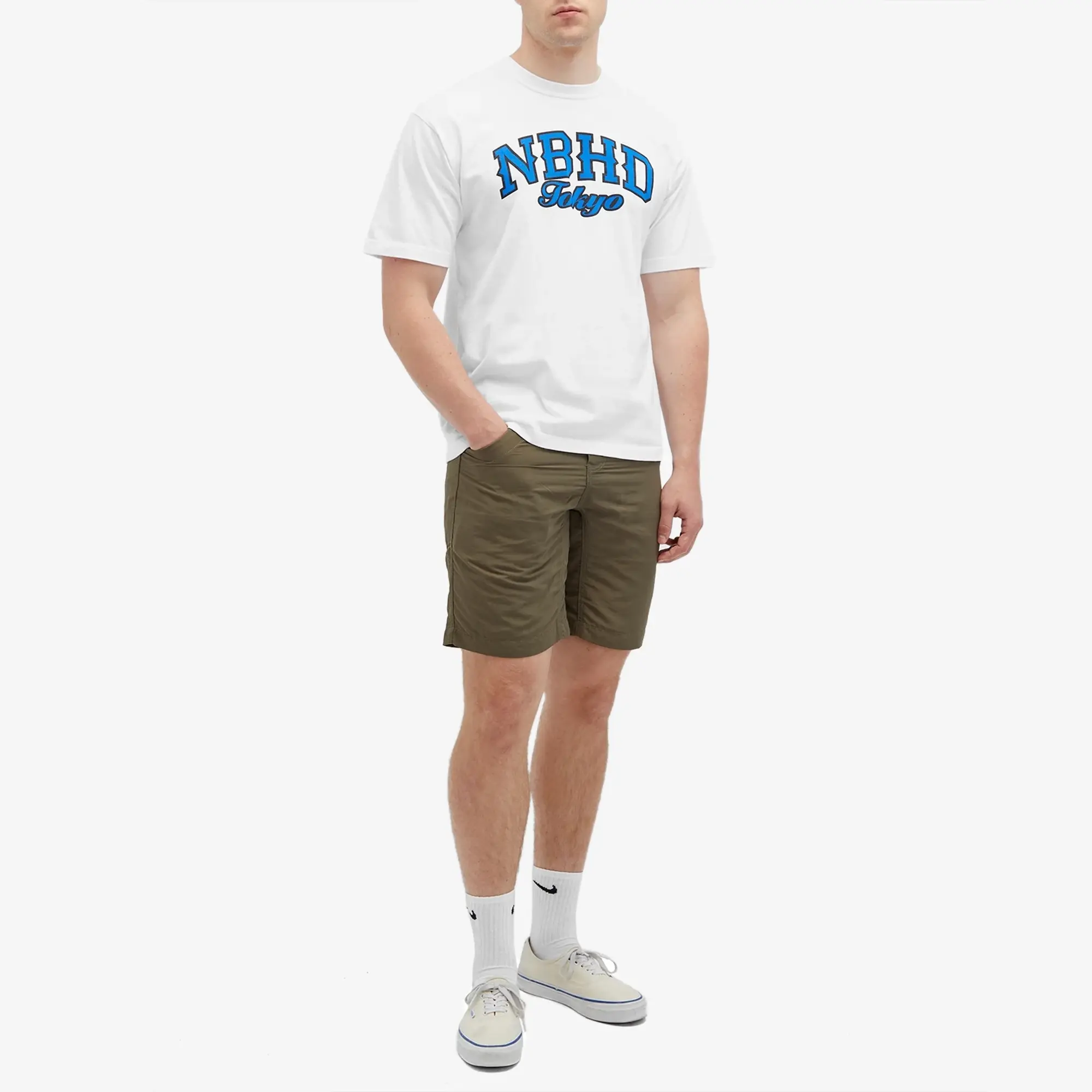 Neighborhood Men's 11 Printed T-Shirt White