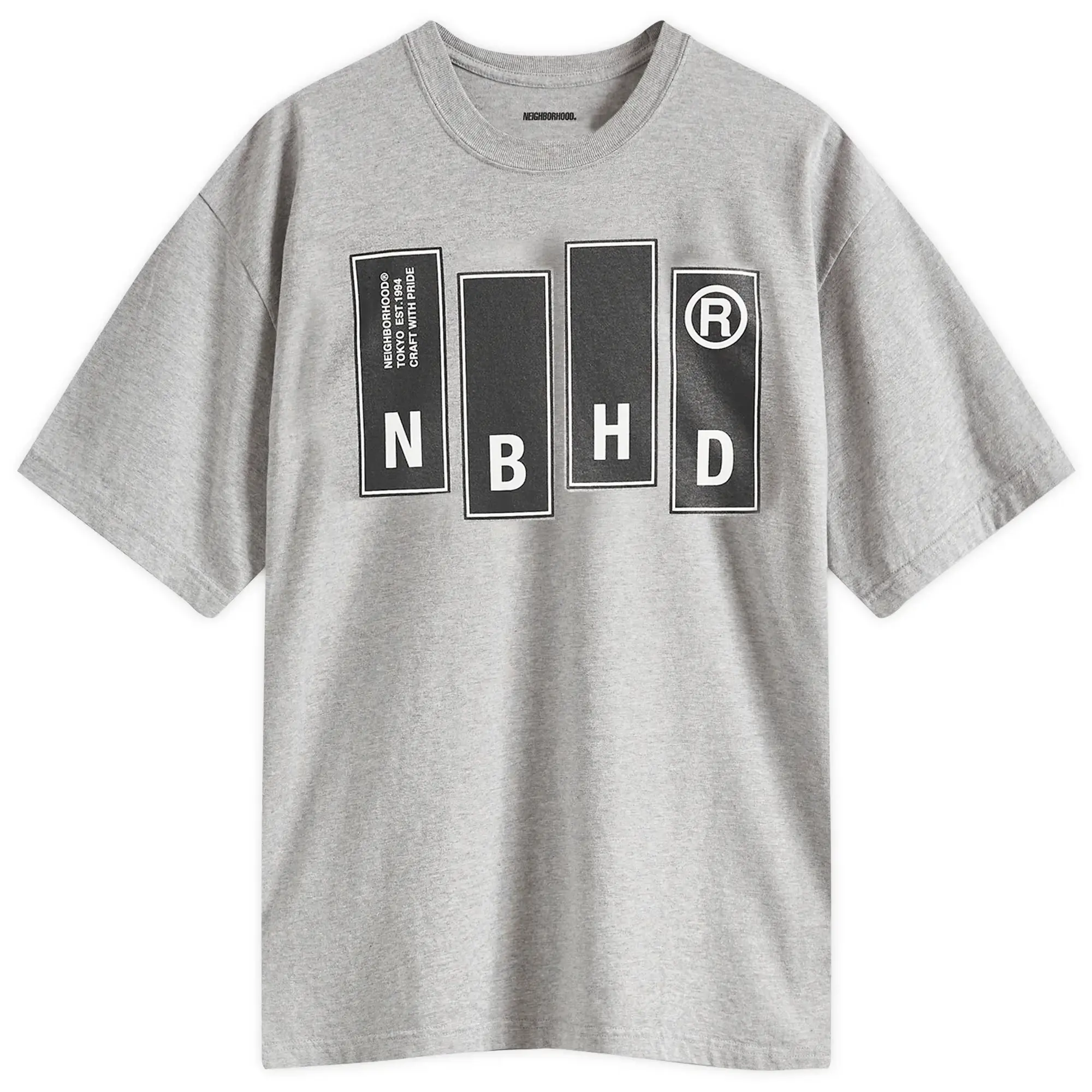 Neighborhood Men's 26 Printed T-Shirt Grey