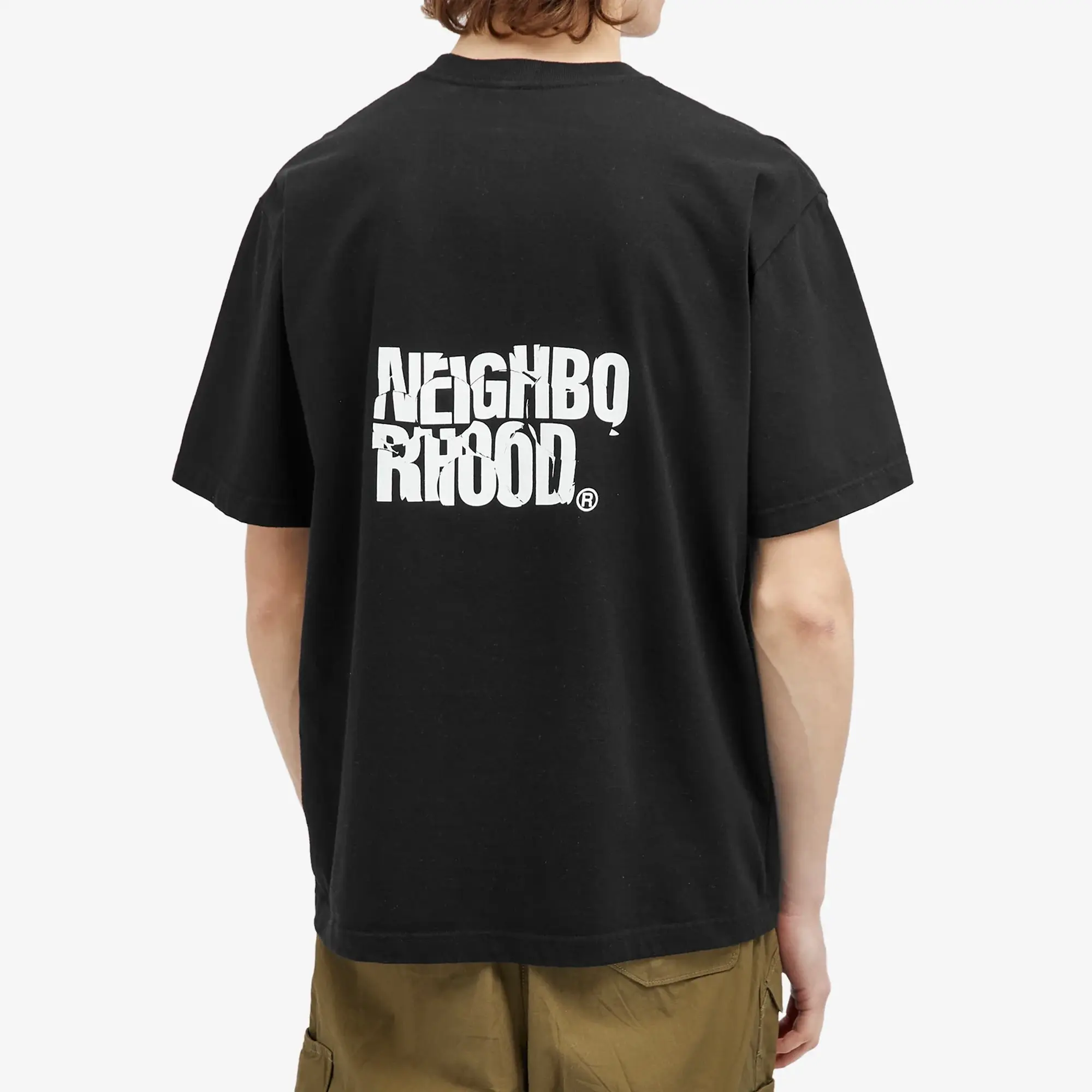 Neighborhood Men's 28 Printed T-Shirt Black