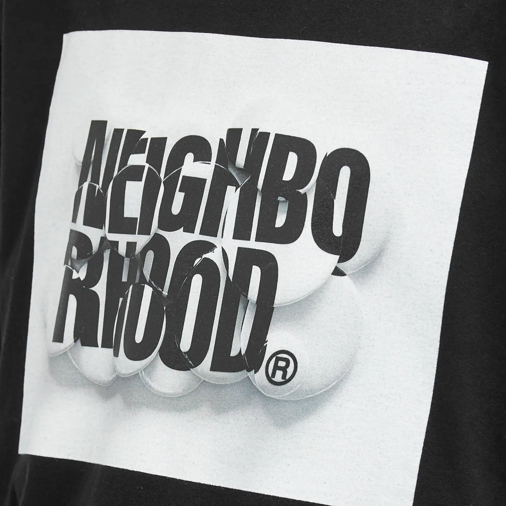 Neighborhood Men's 28 Printed T-Shirt Black