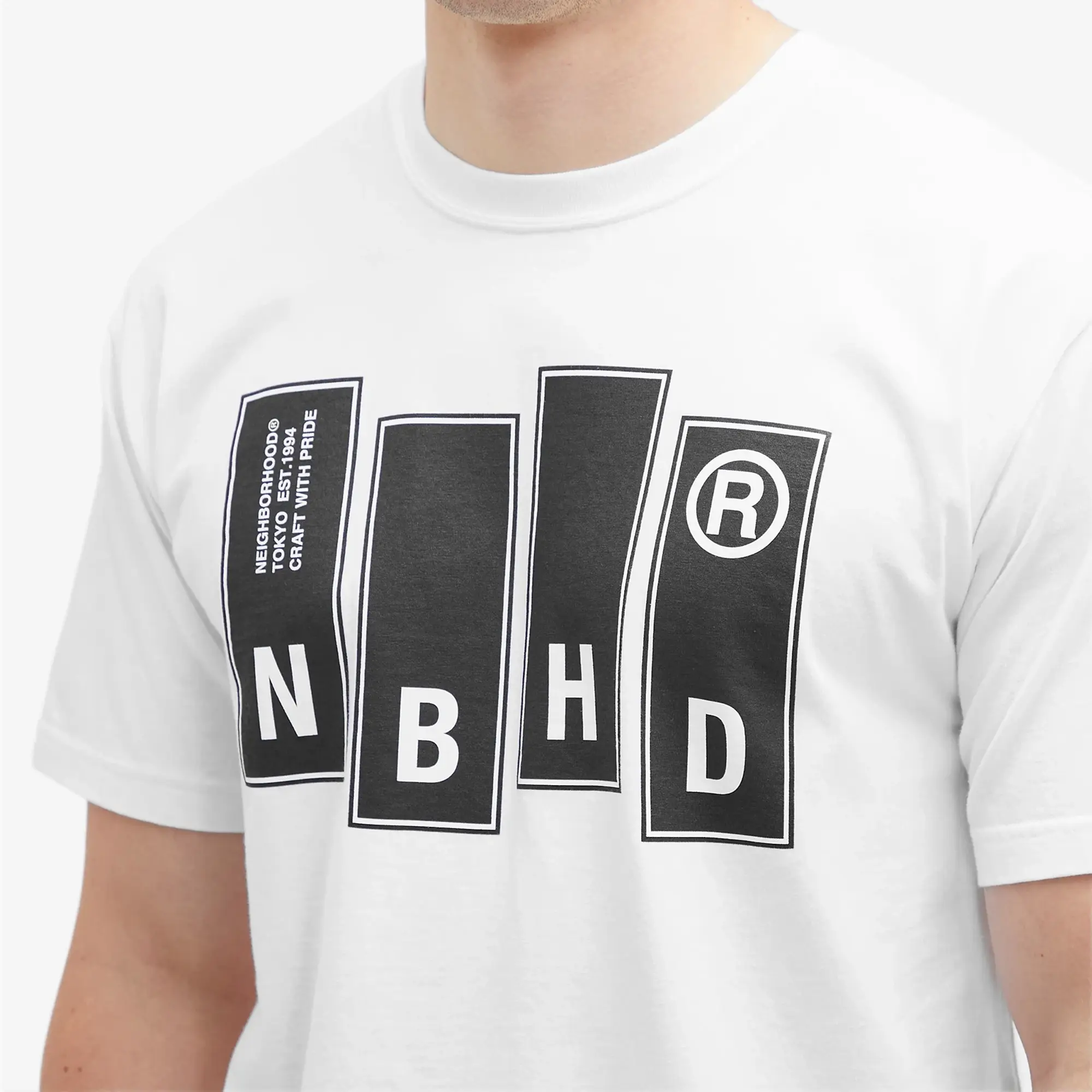 Neighborhood Men's 26 Printed T-Shirt White