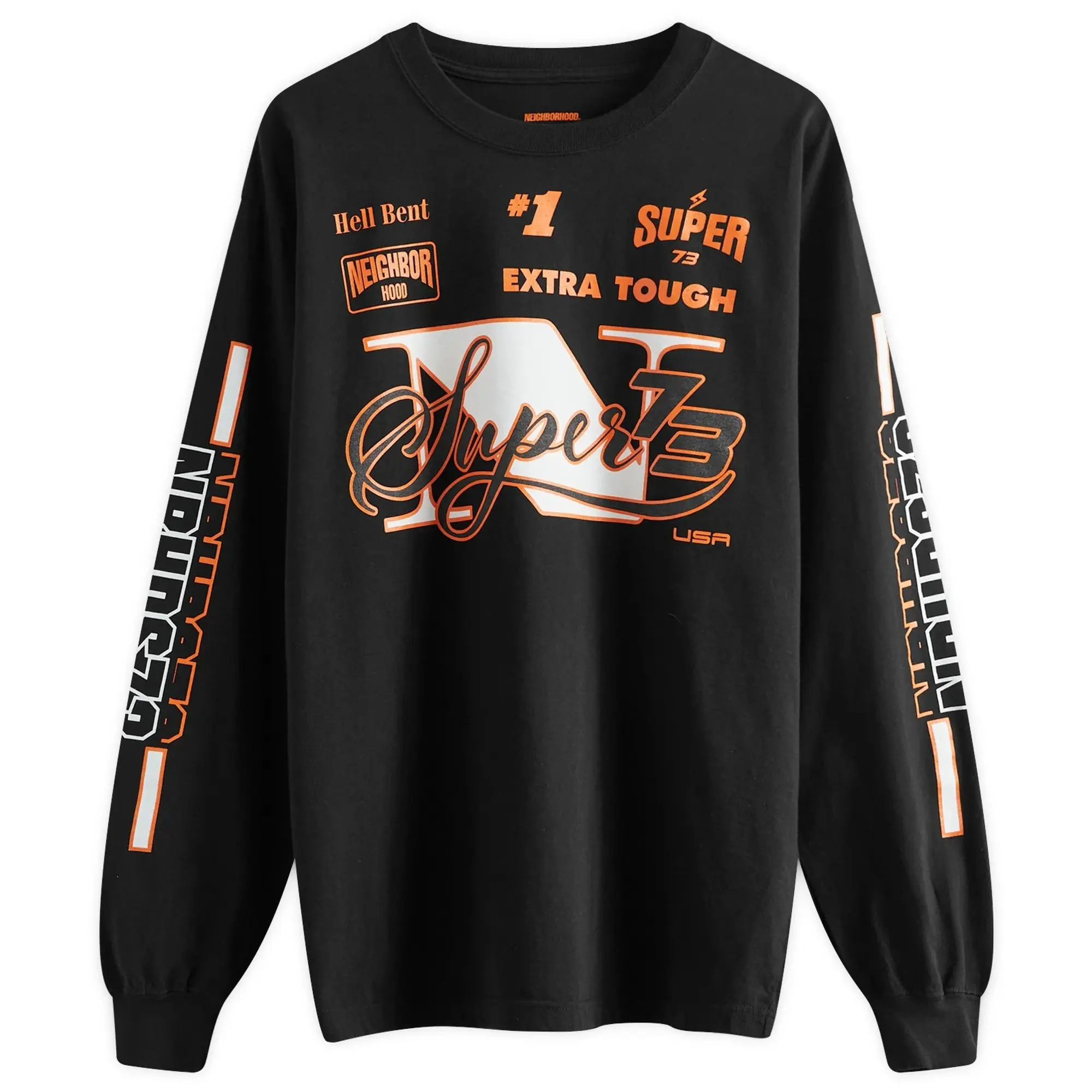 Neighborhood Men's x Super73 Long Sleeve T-Shirt Black