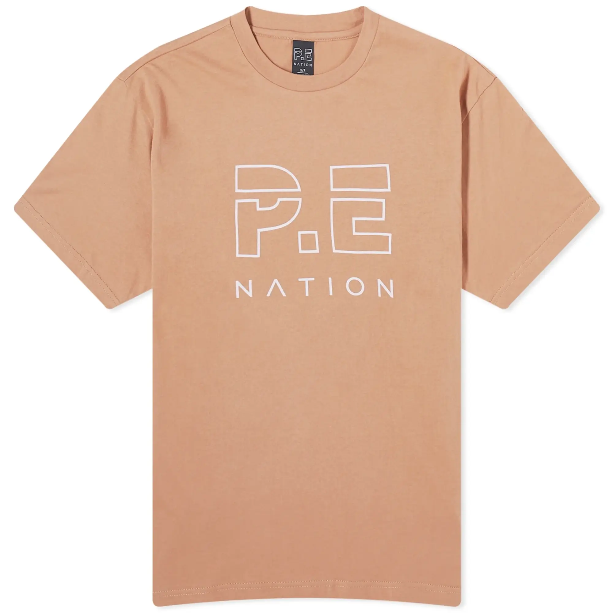 P.E Nation Women's Heads Up Logo T-Shirt Camel