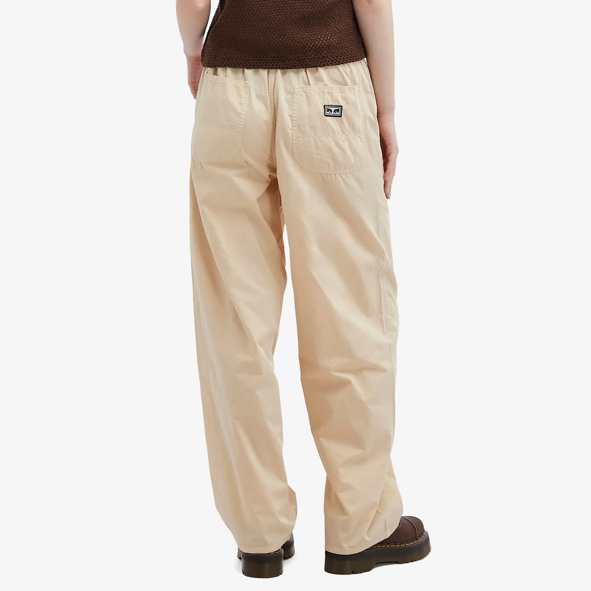 Obey Women's Dalia Pigment Dyed Trouser Silver Grey