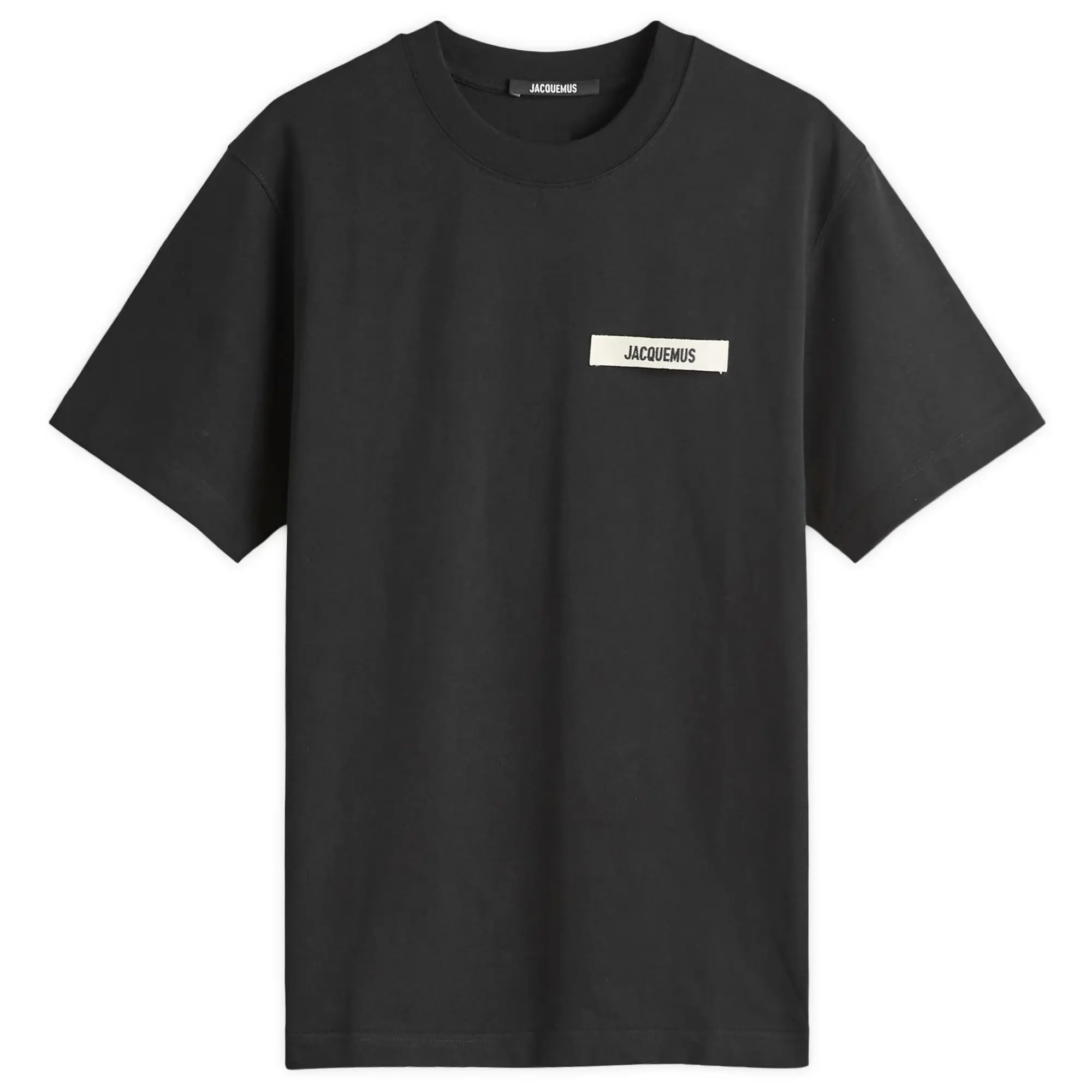 Jacquemus Men's Gros Grain Logo T-Shirt Black