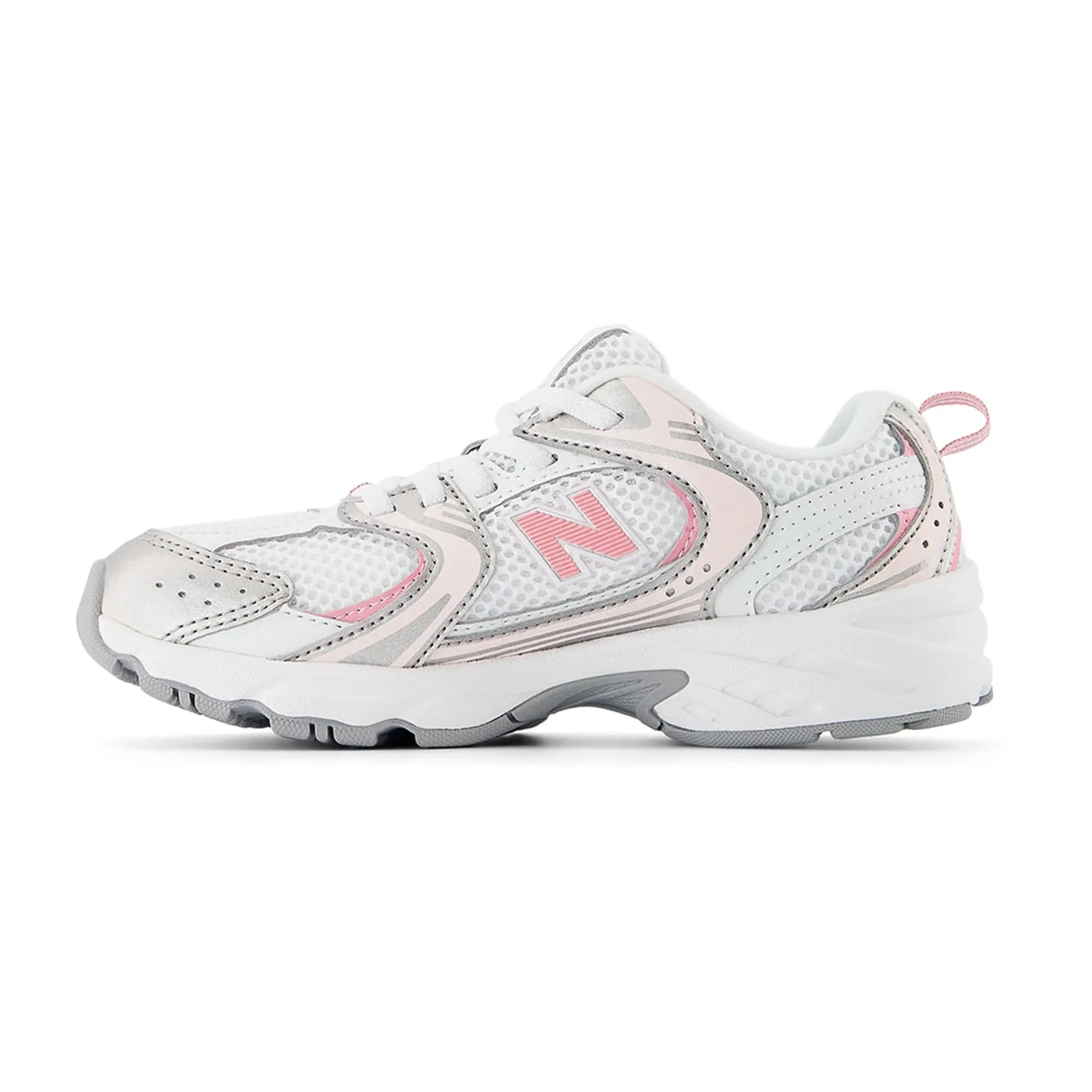New Balance Kids' 530 Bungee in White/Blue/Grey Synthetic