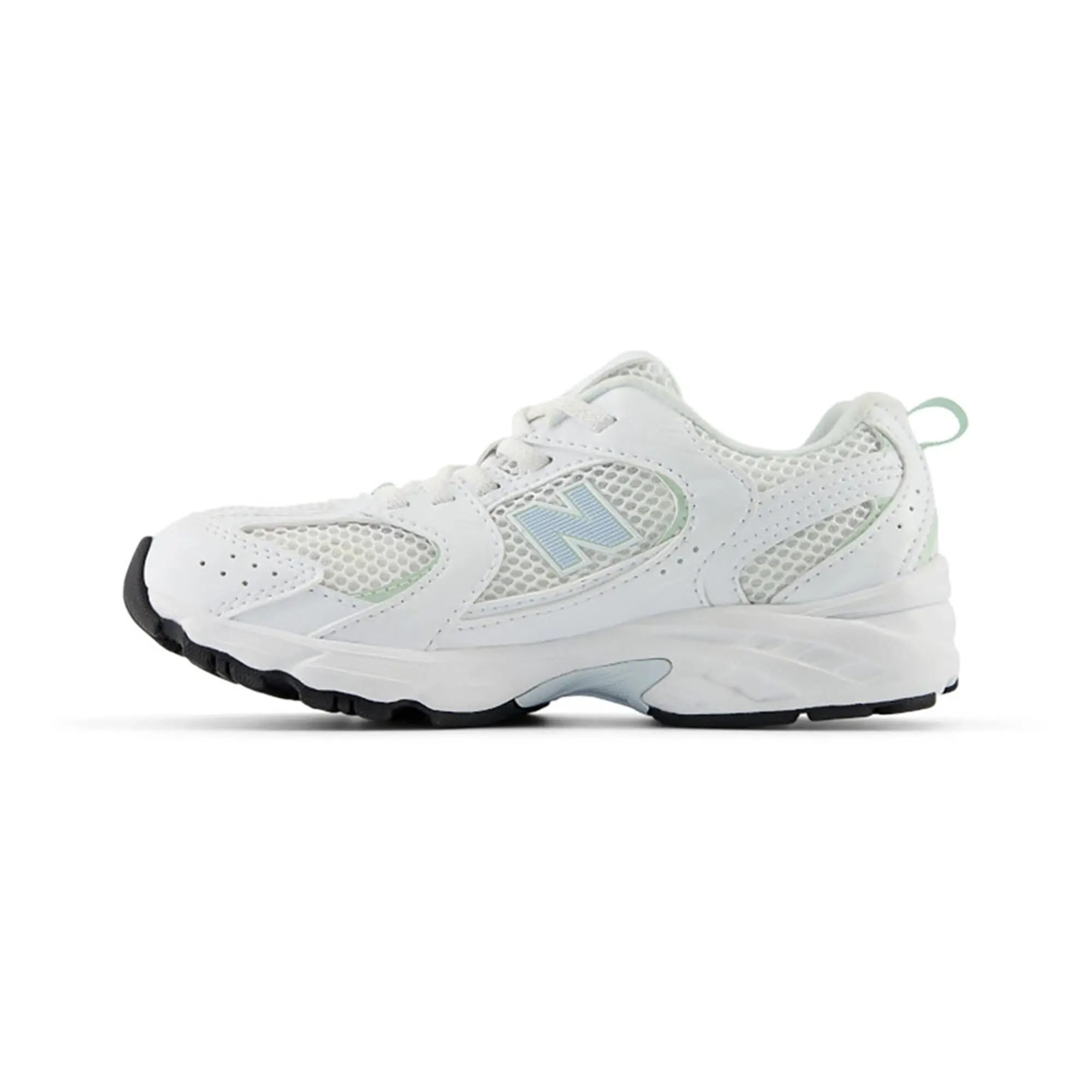 New Balance Kids' 530 Bungee in White/Blue/Grey Synthetic