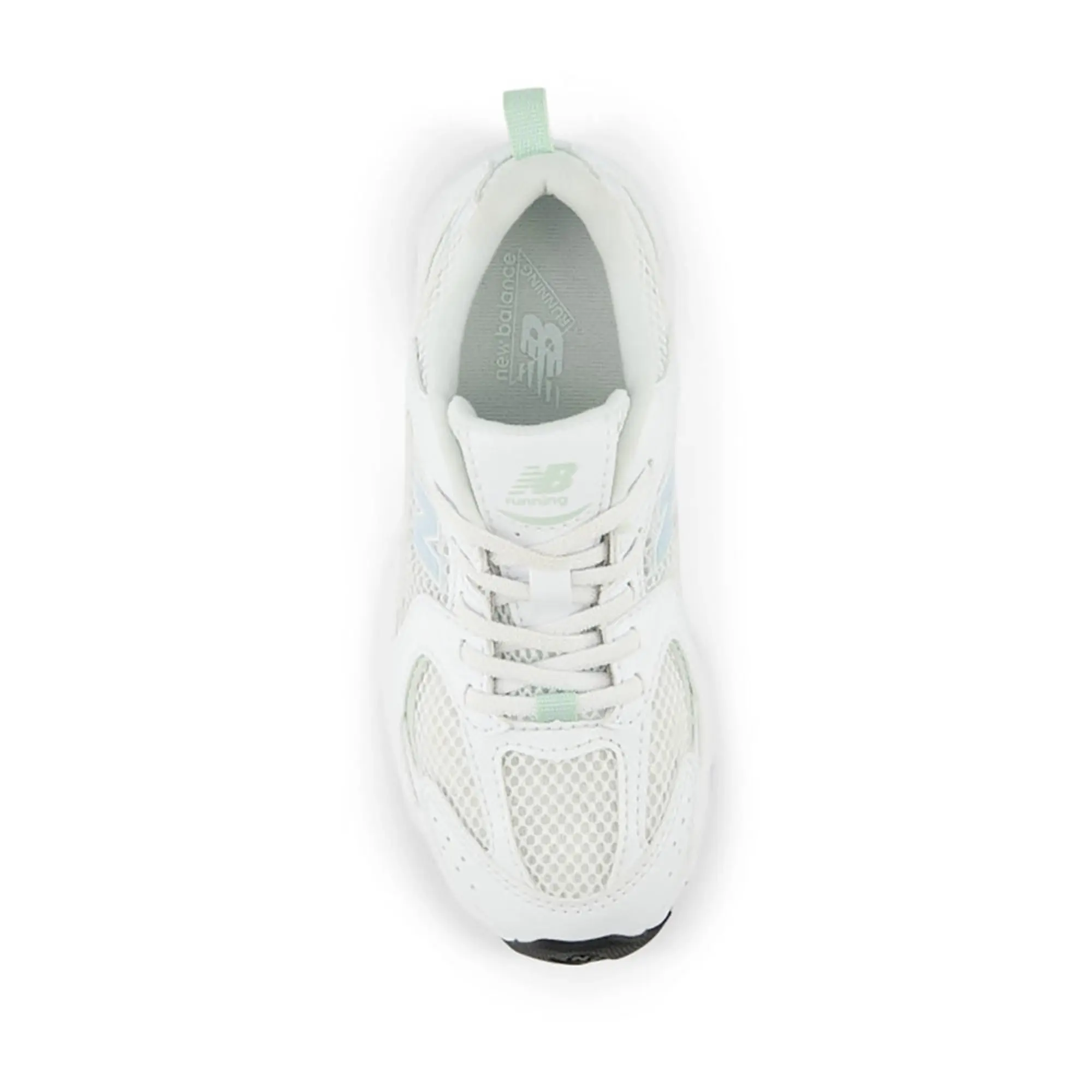 New Balance Kids' 530 Bungee in White/Blue/Grey Synthetic