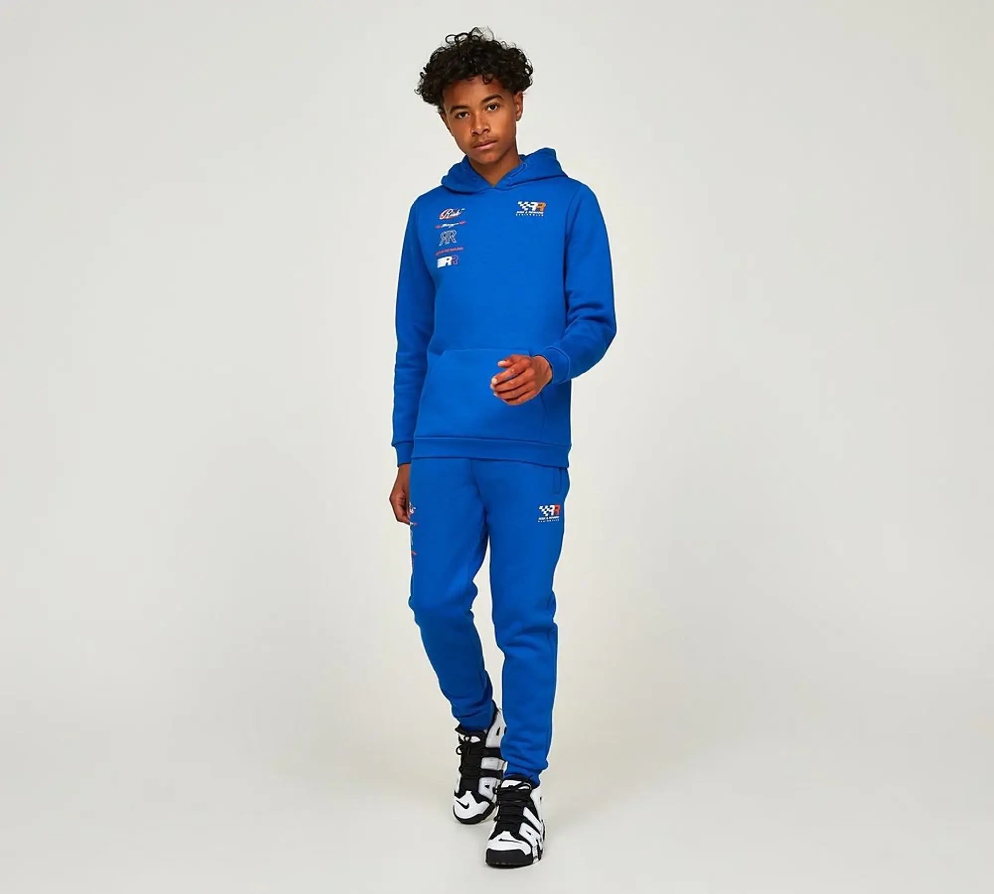 Risk and Reward Junior Racing Club Overhead Hoodie - Blue - Size M/B - Blue