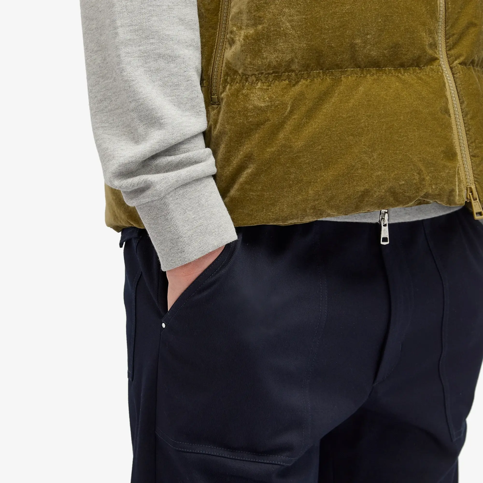 Moncler Men's Cotton Trousers Navy