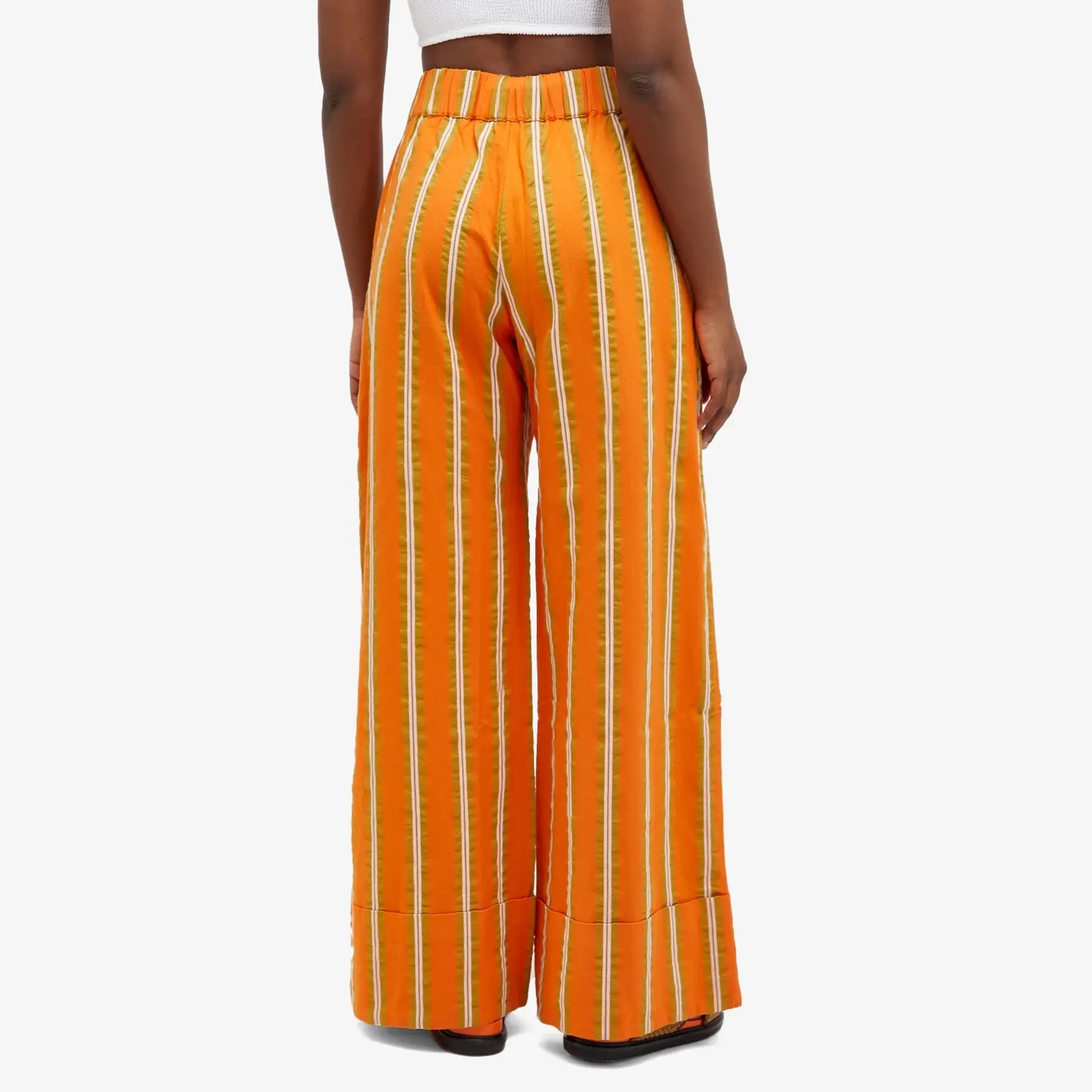 Alemais ALÉMAIS Gina Stripe Pant Tangerine
