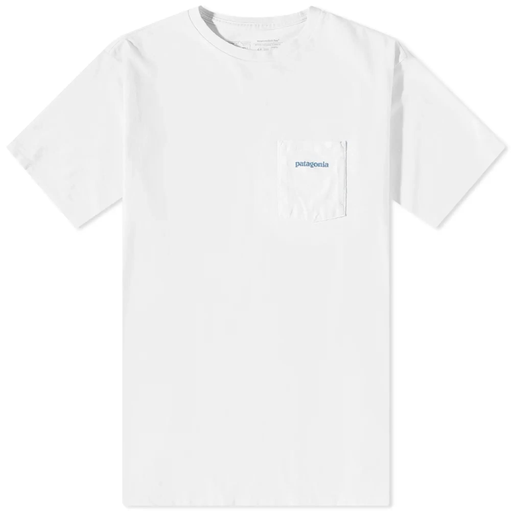Patagonia Men's Boardshort Logo Pocket Responsibili-Tee White