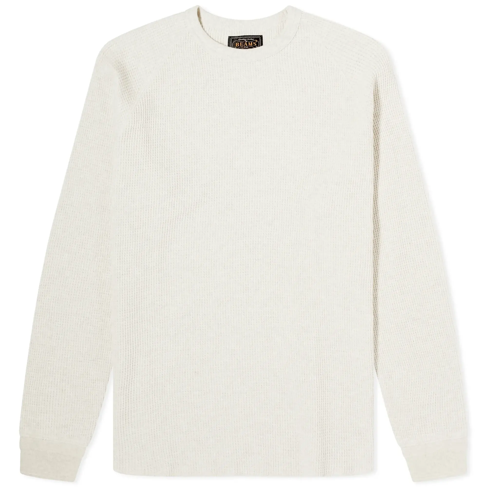 Beams Plus Men's Long Sleeve Thermal T-Shirt Oatmeal
