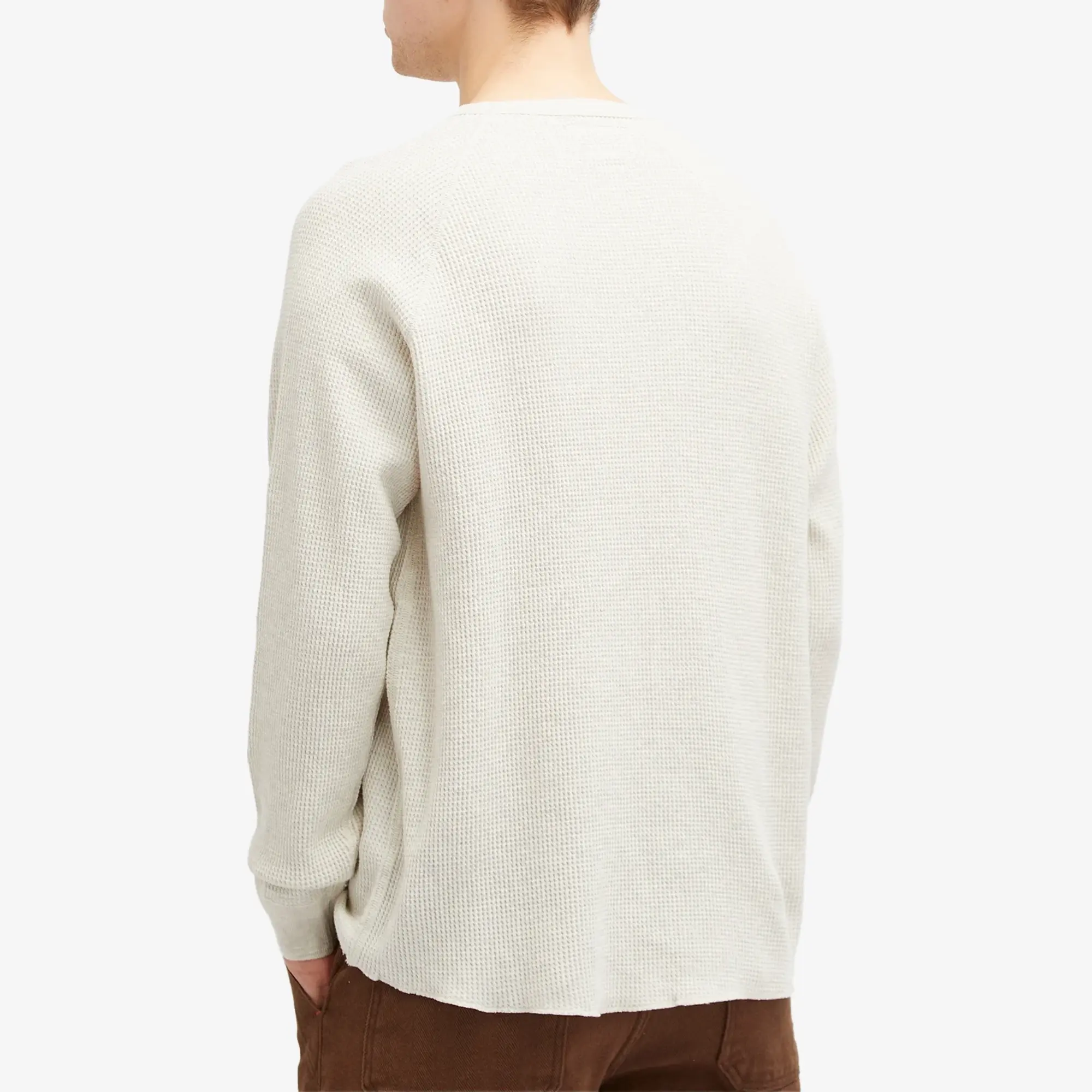 Beams Plus Men's Long Sleeve Thermal T-Shirt Oatmeal