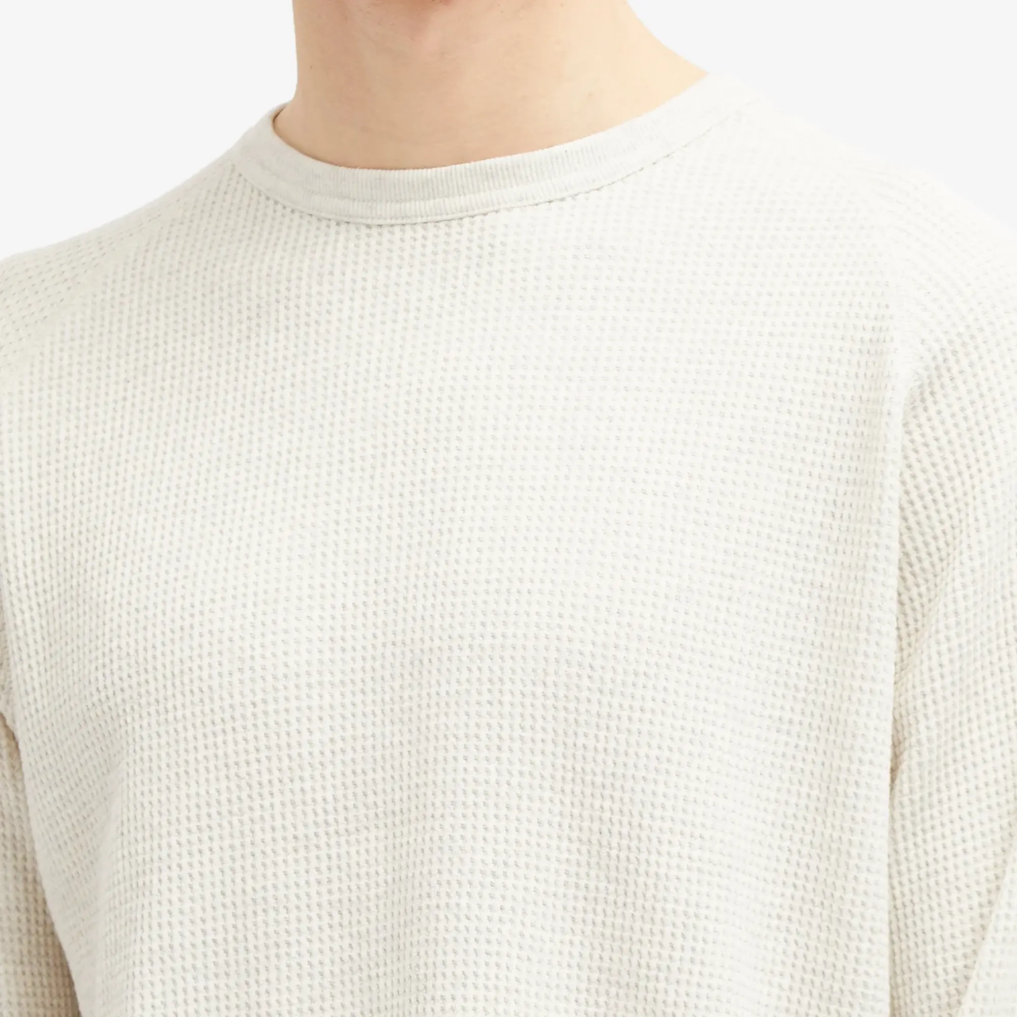 Beams Plus Men's Long Sleeve Thermal T-Shirt Oatmeal