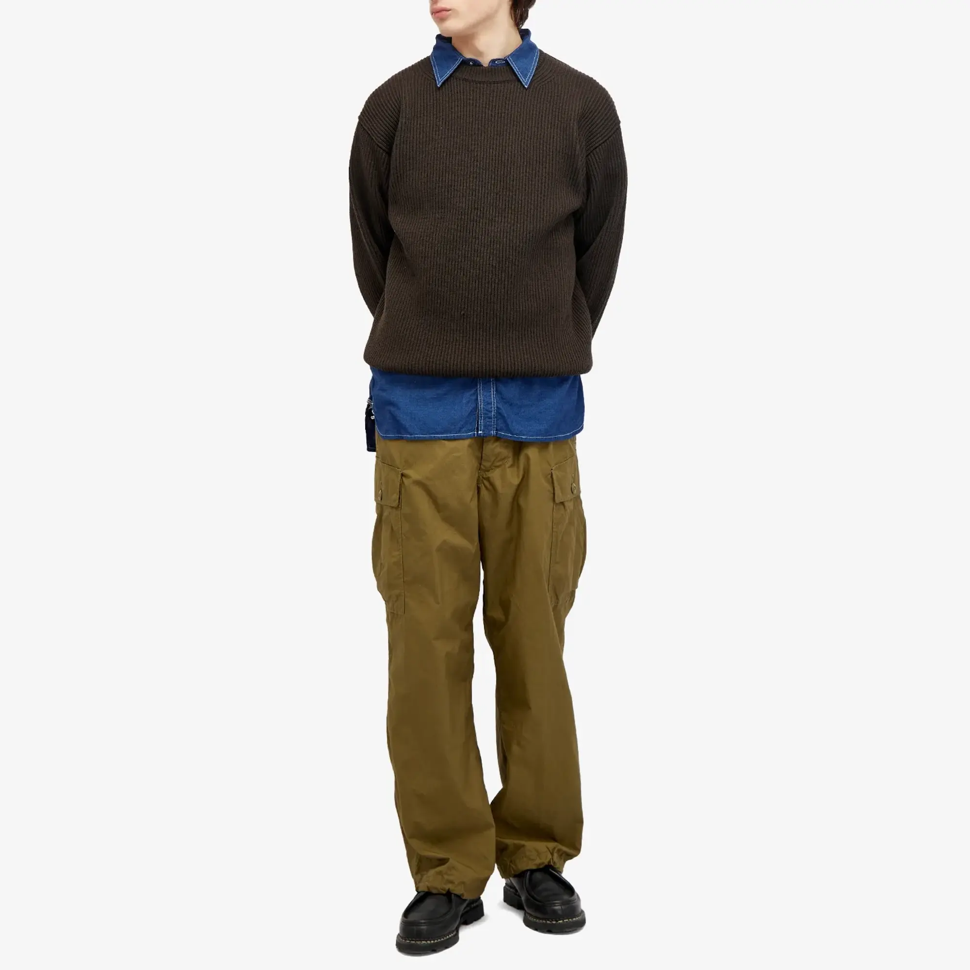 Beams Plus Men's Mil 6 Pockets Rip Stop Trousers Olive