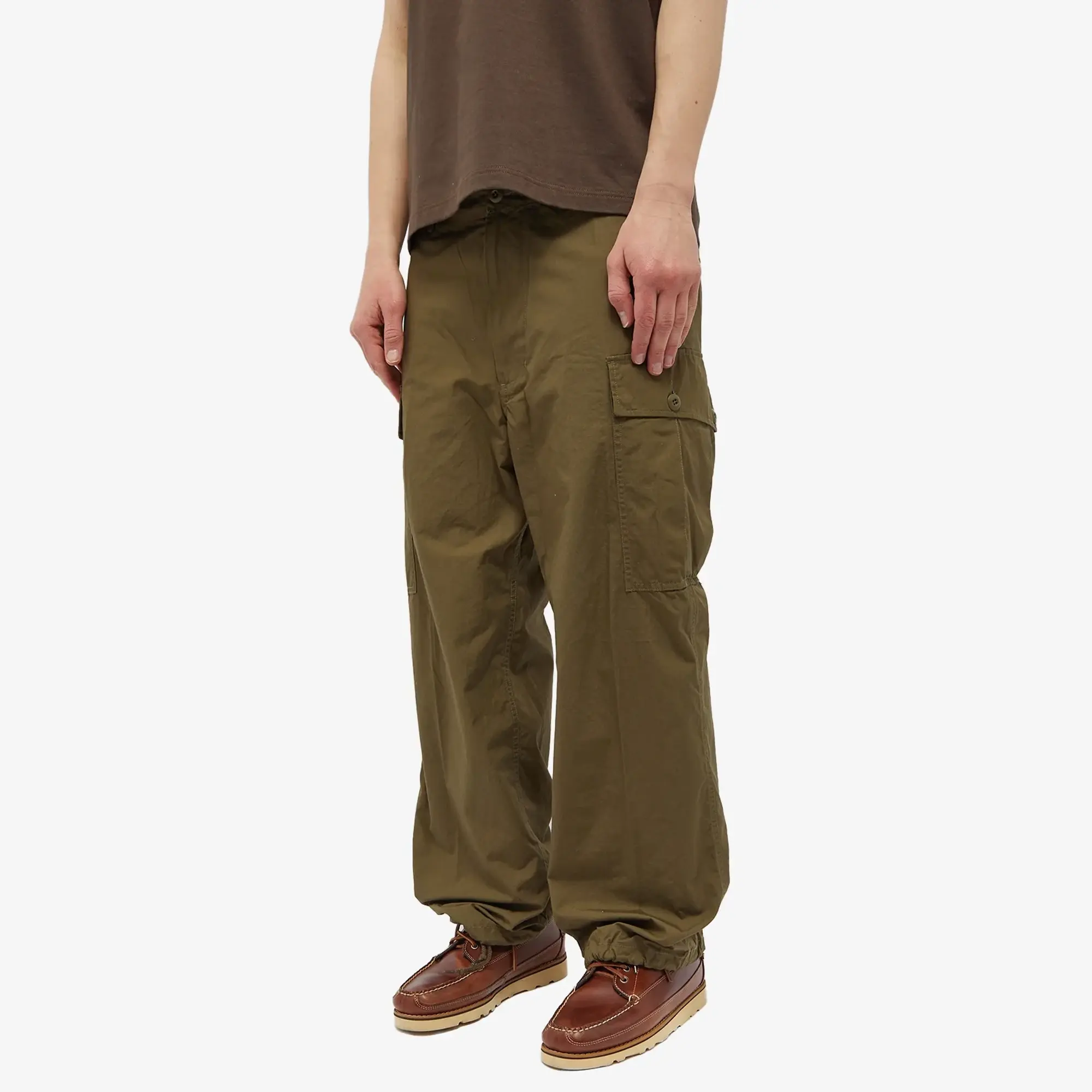 Beams Plus Men's Mil 6 Pockets Rip Stop Trousers Olive