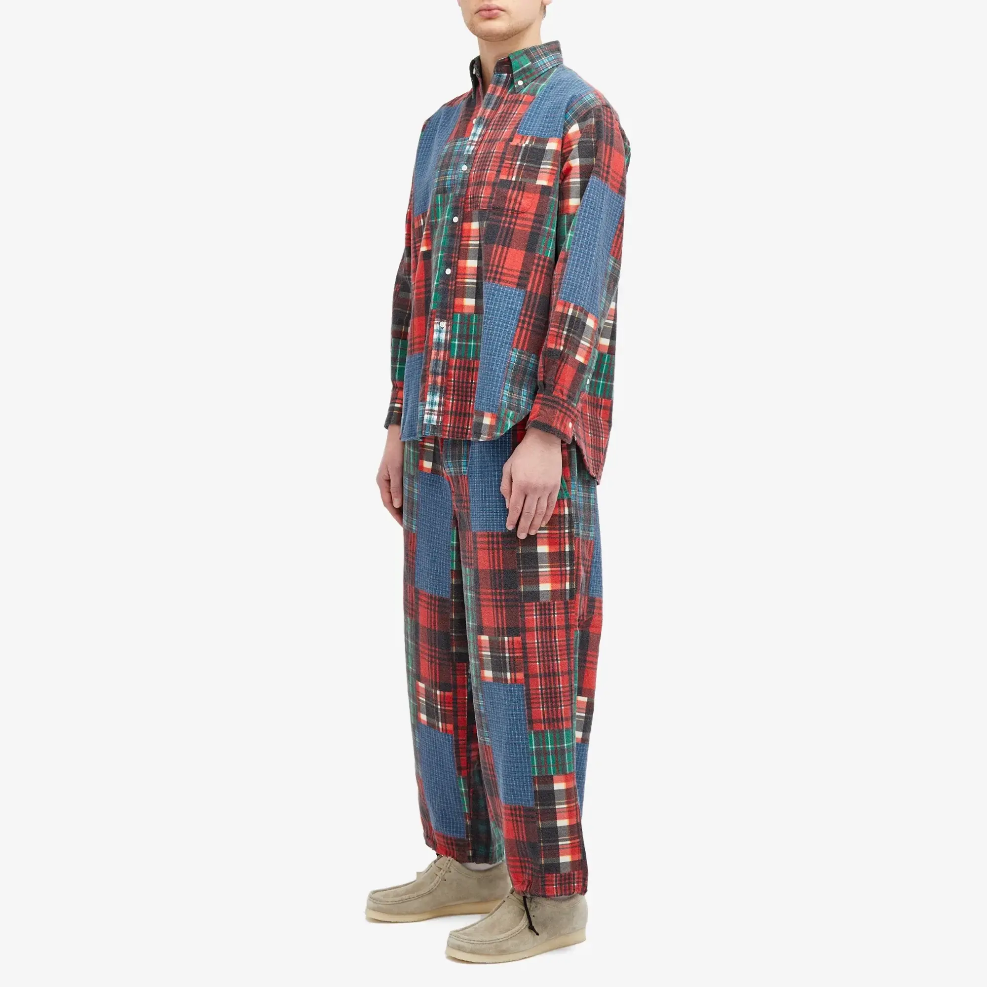 END. x Beams Plus Men's x Clarks Originals ‘Ski Club’ Patchwork Pr Multi