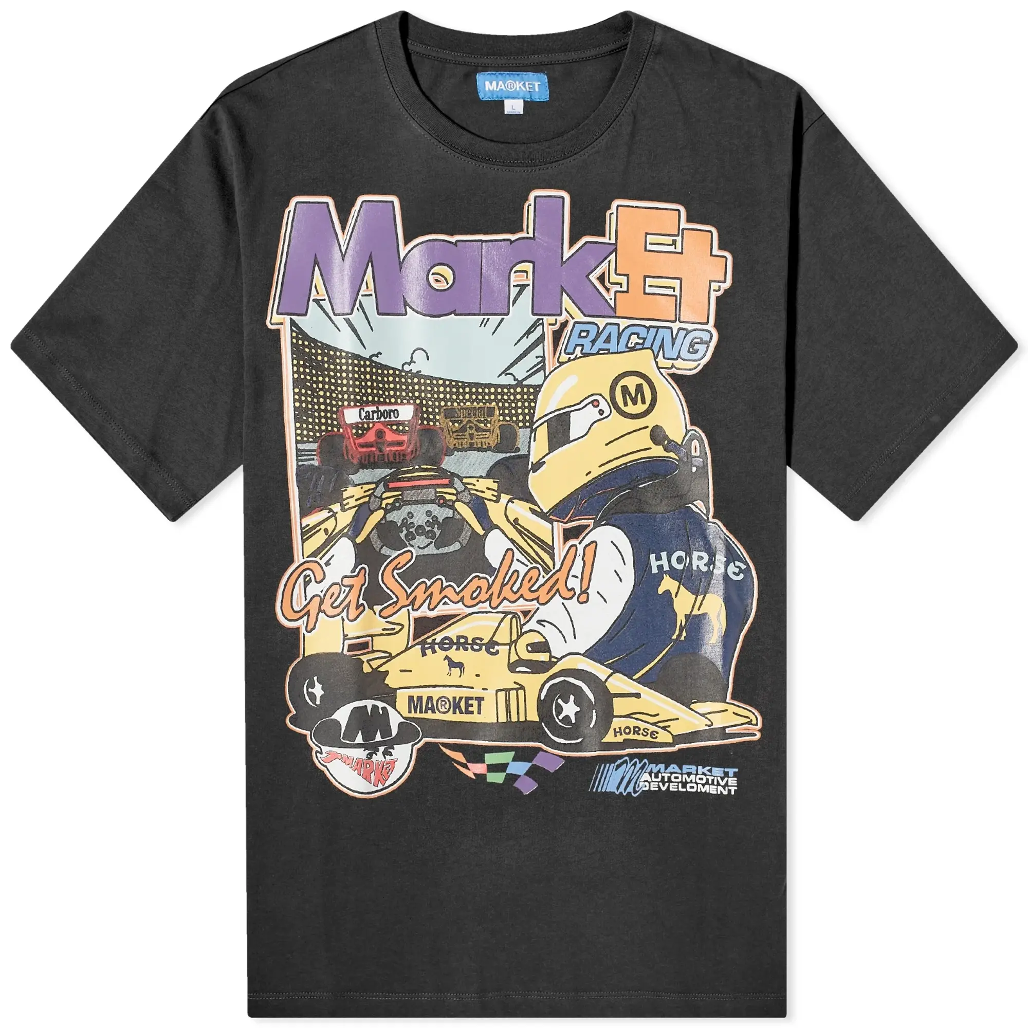 MARKET Express Racing T-Shirt - Washed Black