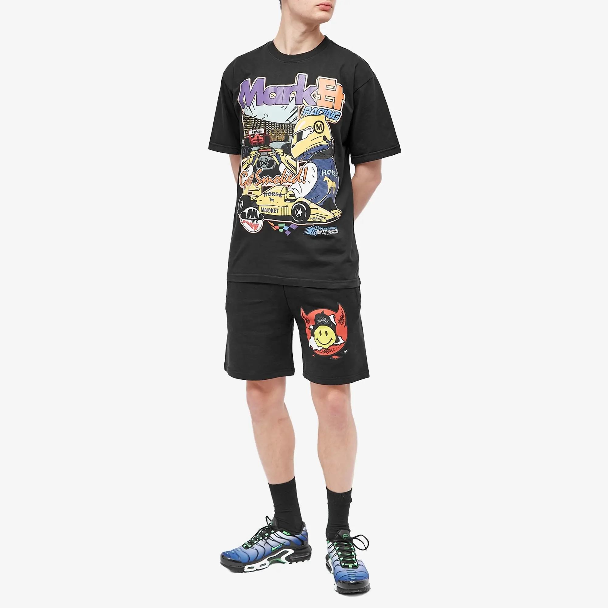 MARKET Express Racing T-Shirt - Washed Black