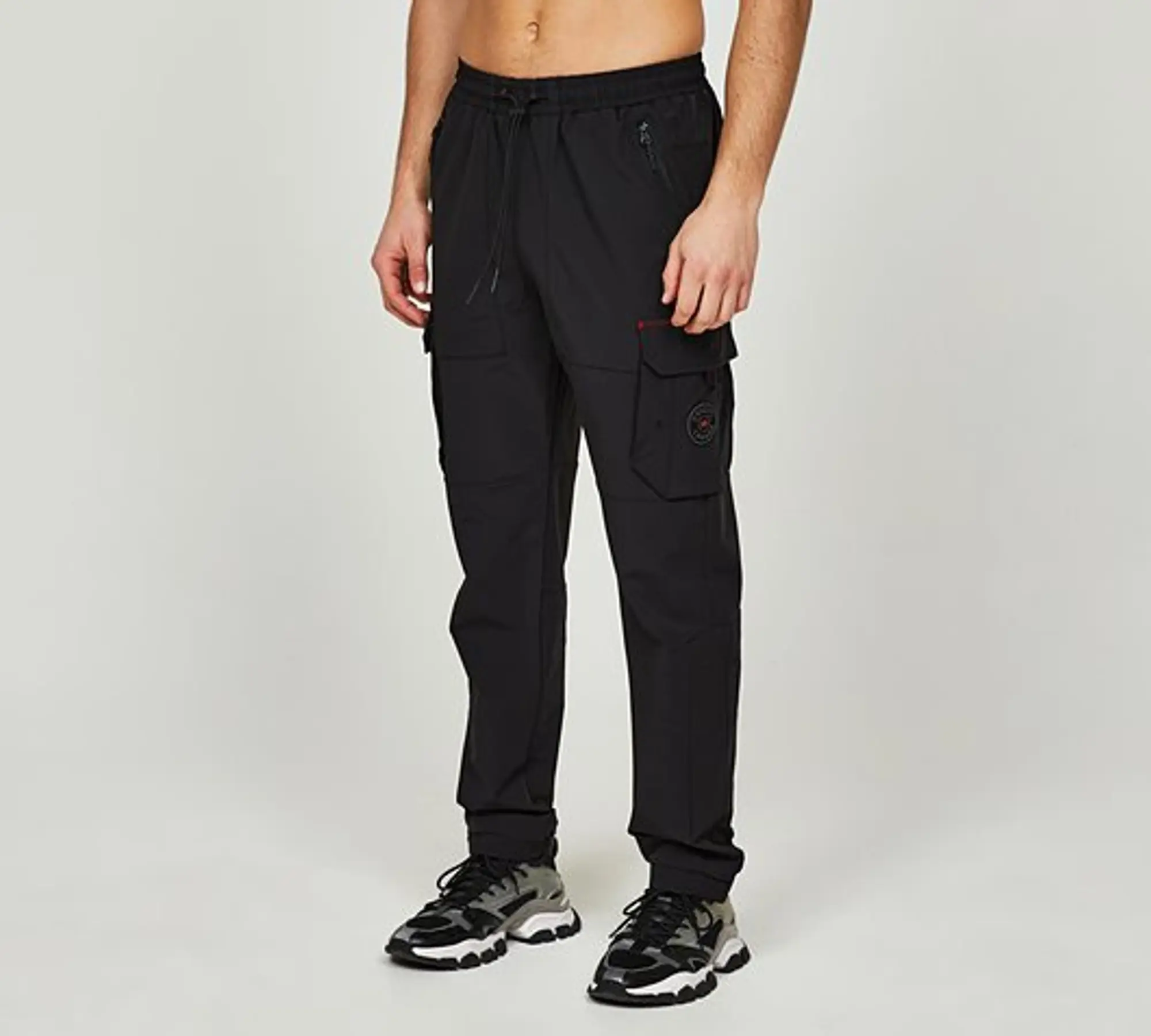 Zavetti Canada Amorteno Woven Cargo Pant - Black - Size S - Black