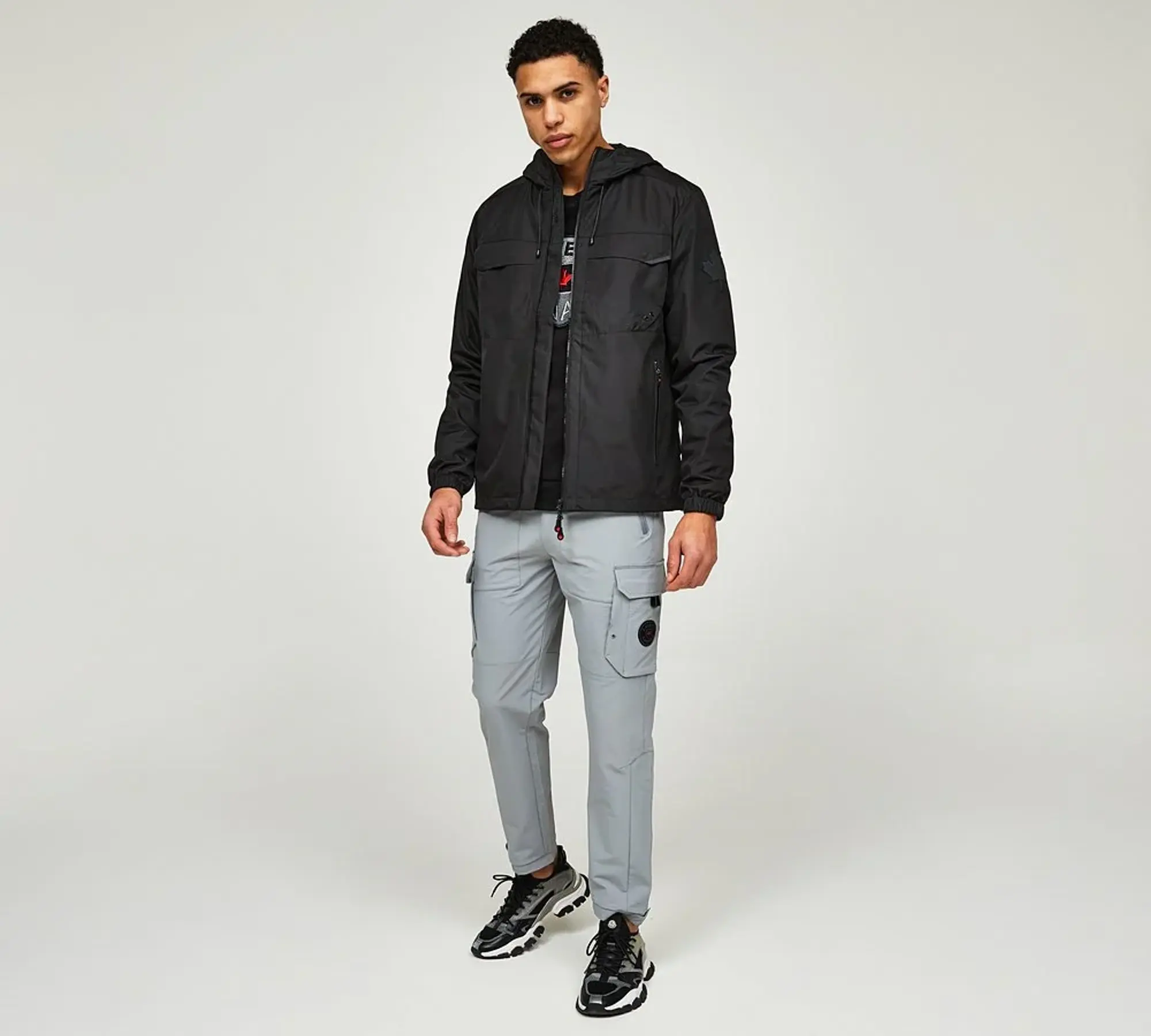 Zavetti Canada Petrini Windbreaker - Black - Size XL - Black
