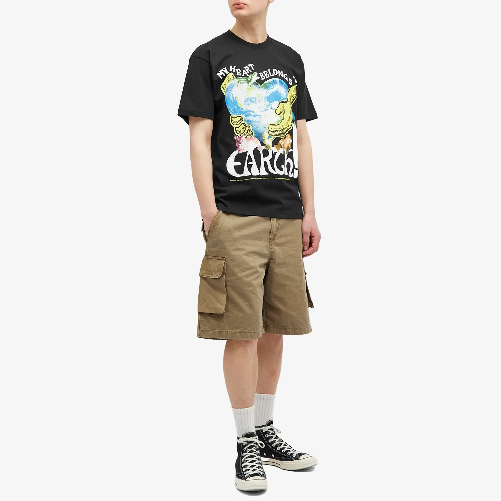 MARKET Men's Love Nature T-Shirt Black