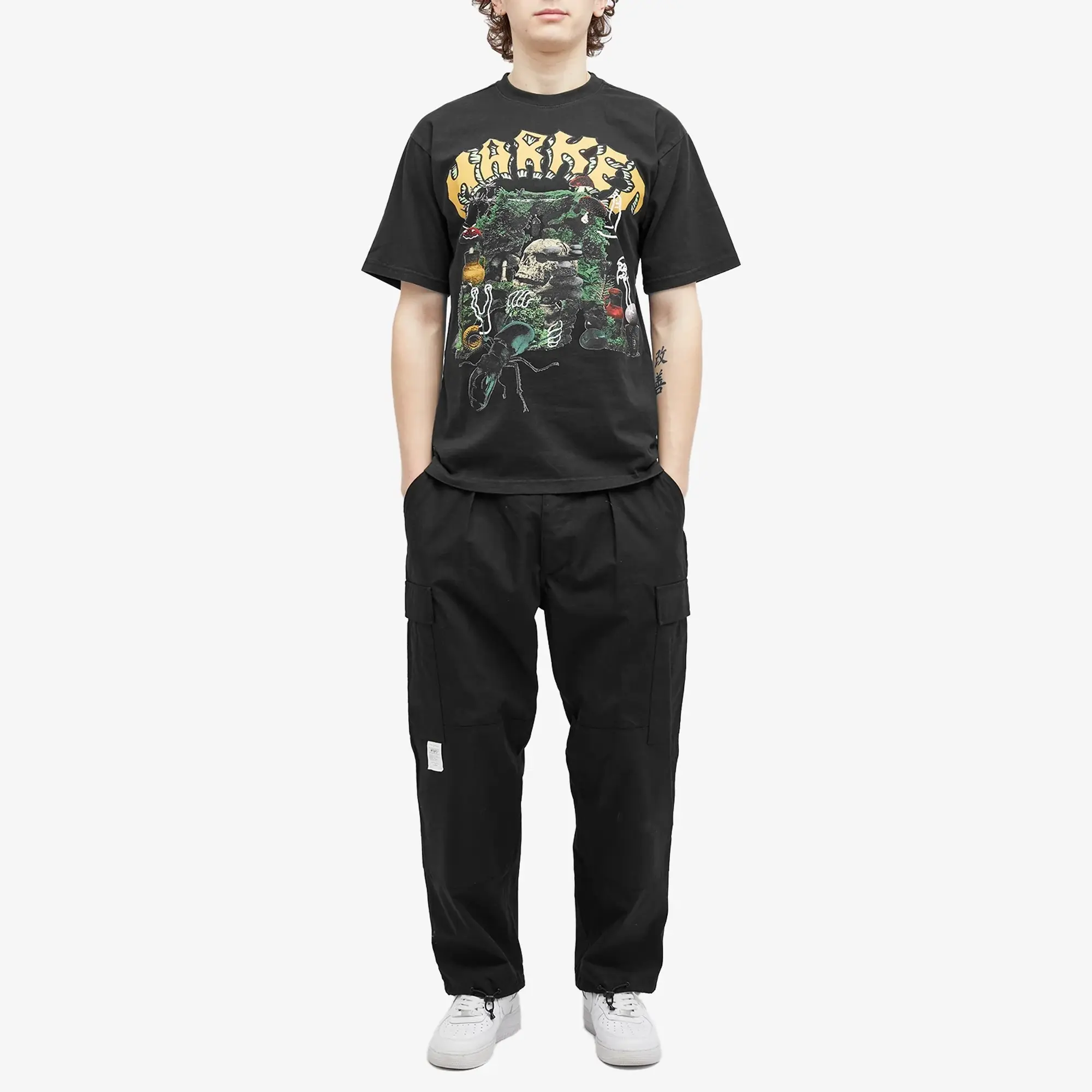 MARKET Men's Grotto T-Shirt Washed Black