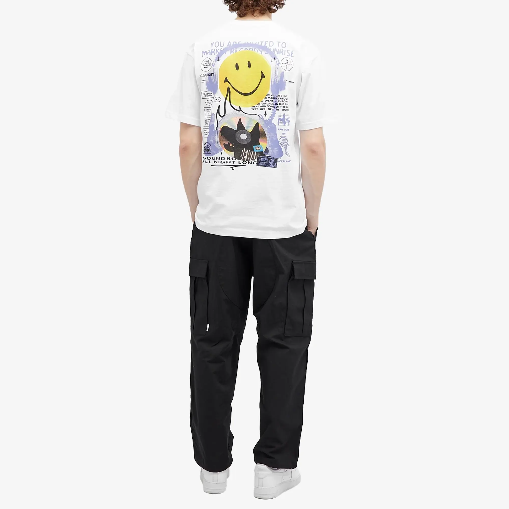 MARKET Men's Smiley Afterhours T-Shirt White