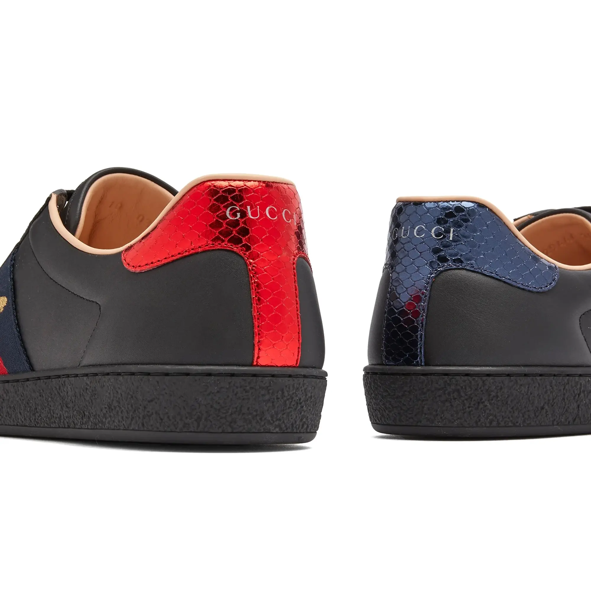 Gucci Men's New Ace GRG Bee Sneaker Black