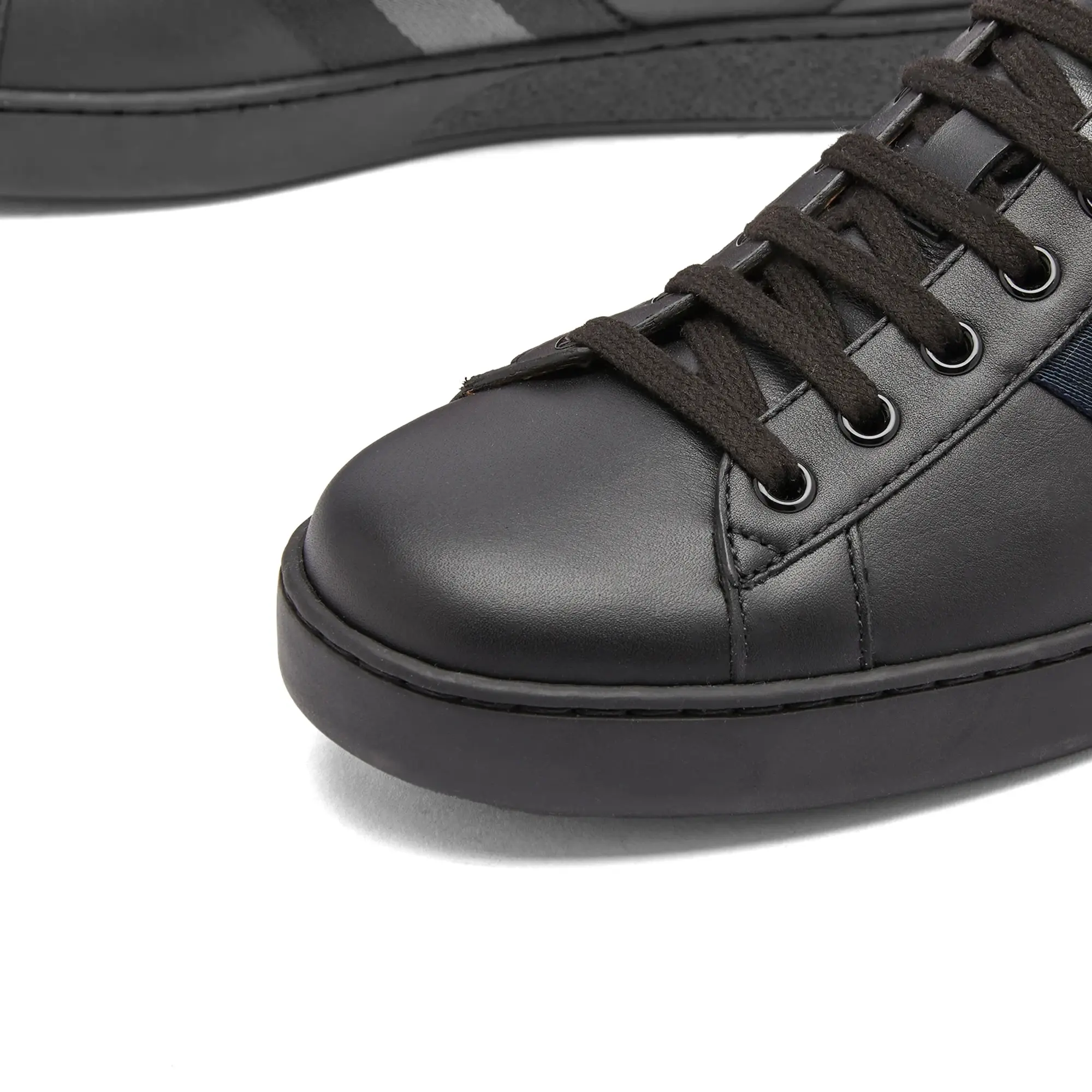 Gucci Men's New Ace GRG Bee Sneaker Black