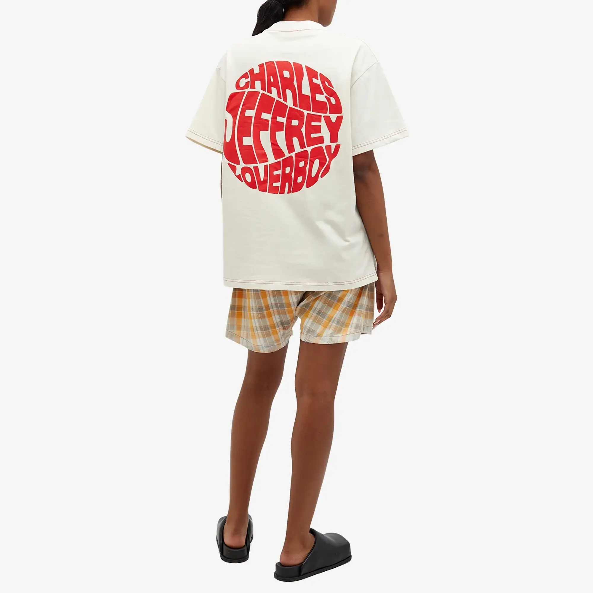 Charles Jeffrey Women's Printed Logo T-Shirt Ecru Print